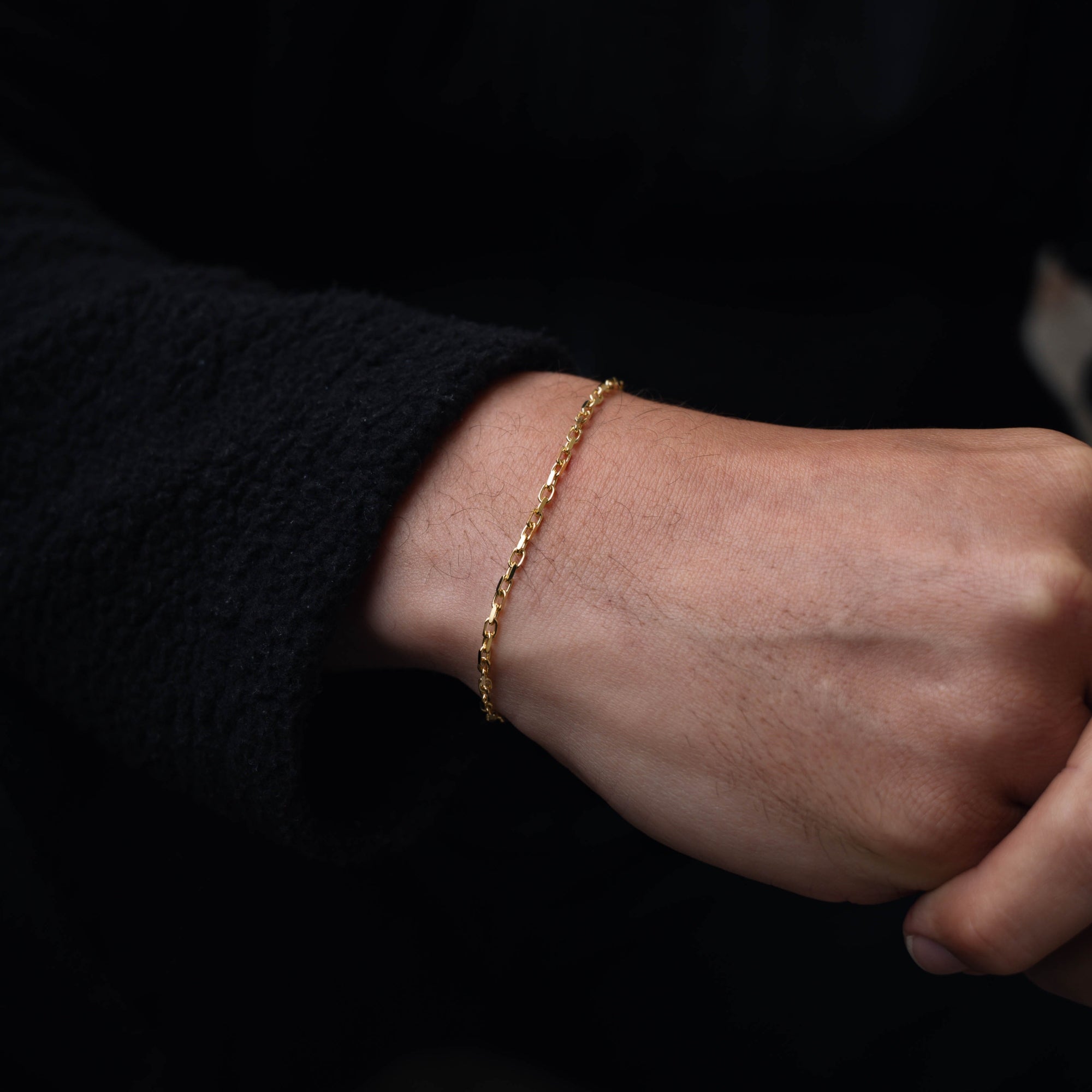 Gold Rolo Bracelet For Men - Mens Bracelets - By Twistedpendant