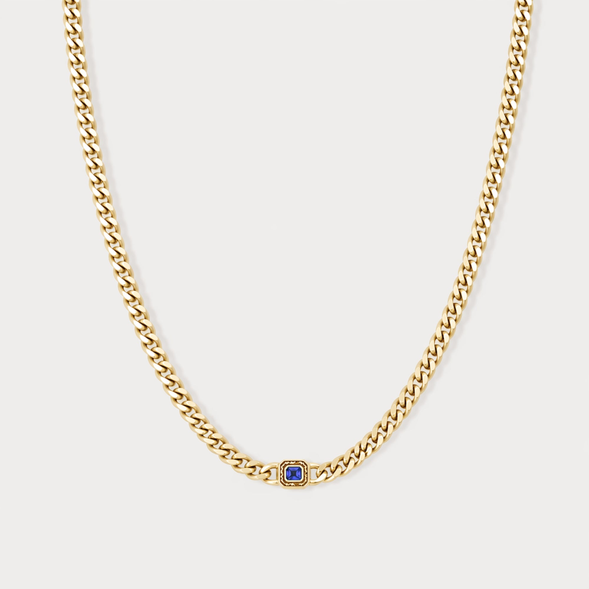 Sapphire Chain - Gold