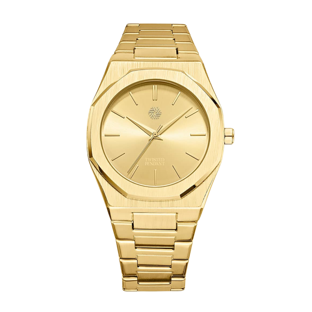 Mens All Gold Watch - Gold Watches For Men - By Twistedpendant