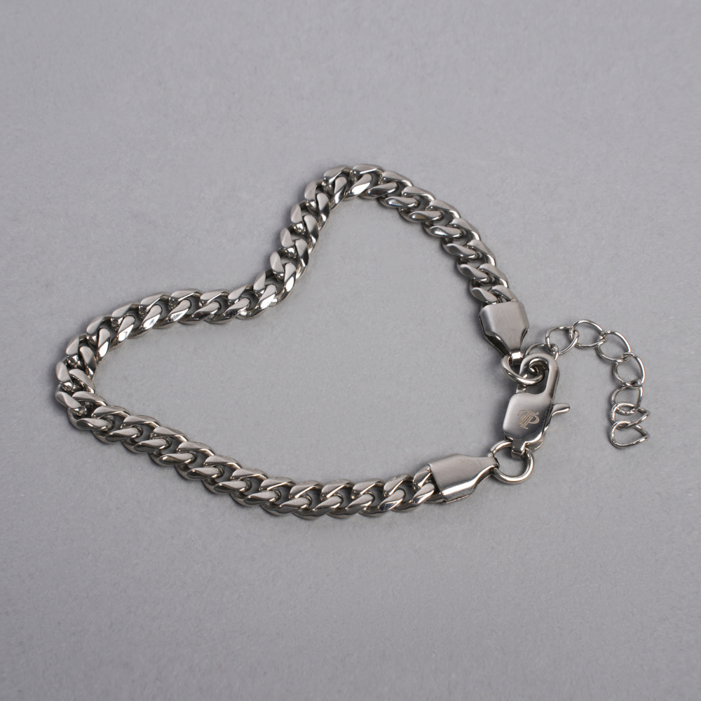 Men's Silver Bracelet - Cuban Silver Bracelets For Men | By Twistedpendant