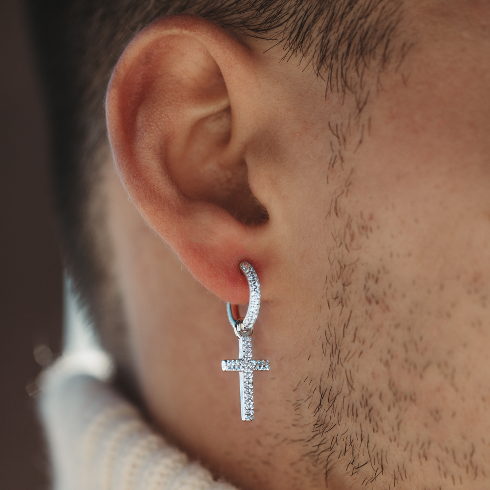 Diamond Cross Drop (Gold)