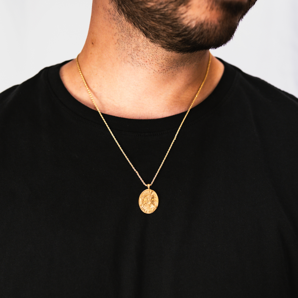 Greek God Pendant Necklace - Ares God Of War Pendant By Twistedpendant