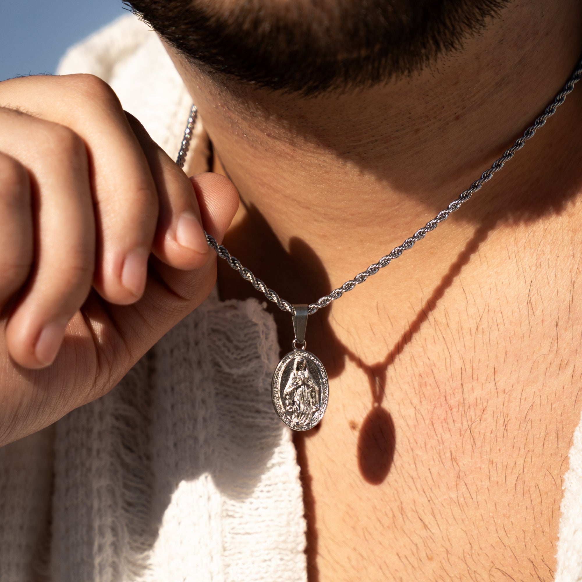 Virgin Mary - Silver (Large)
