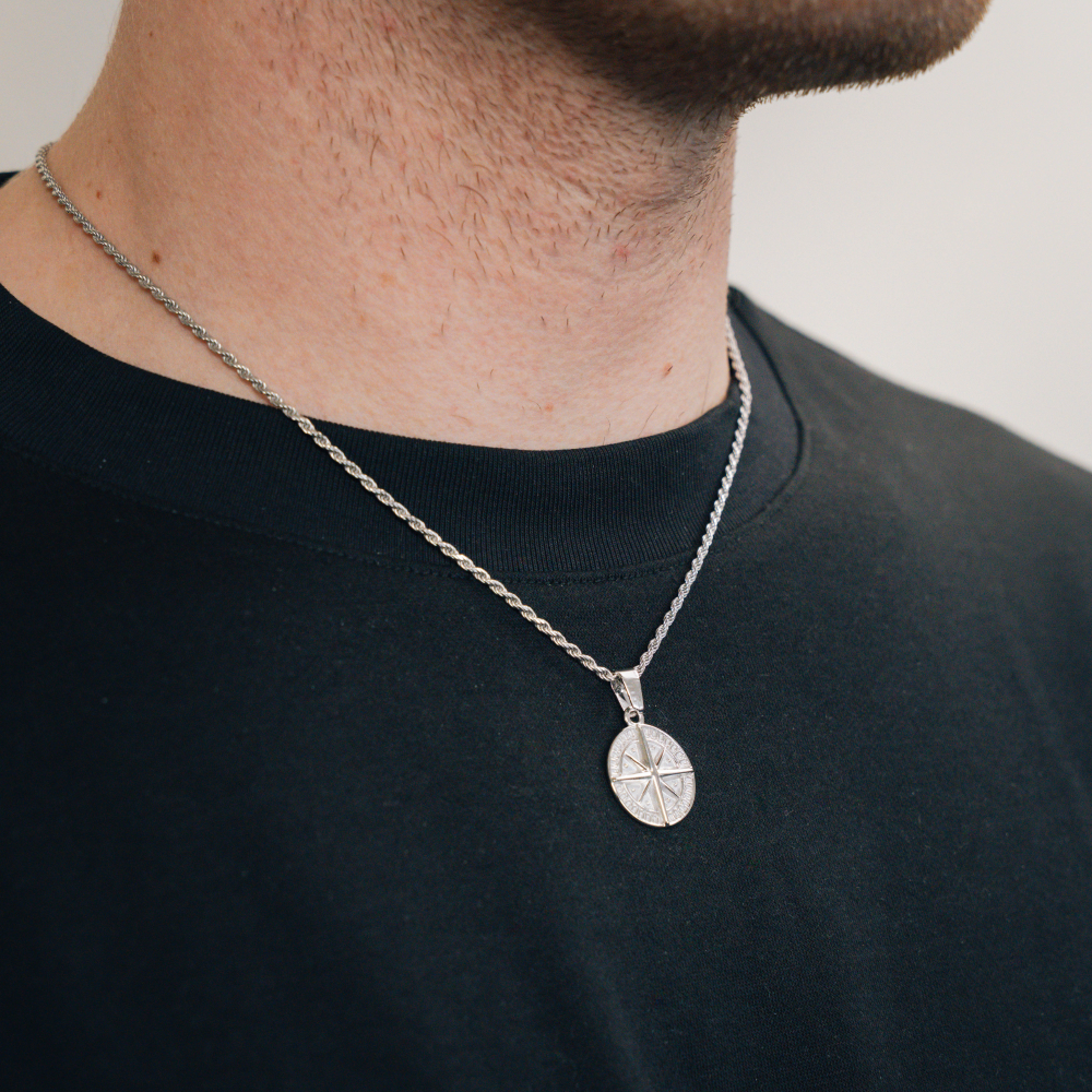925 Mini Compass - Silver