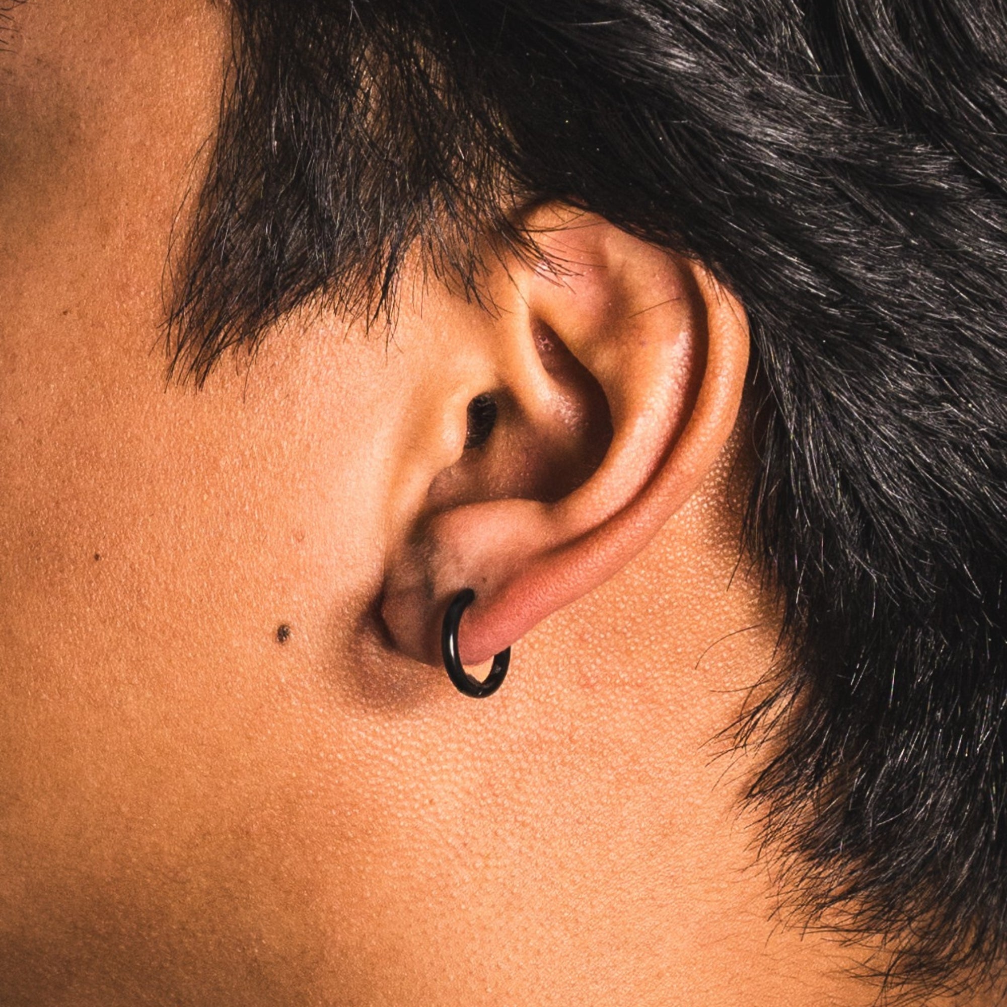 Black Steel Hoop - 14MM