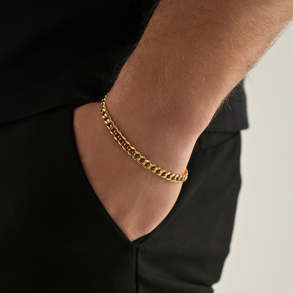 Men's Silver Bracelet - Cuban Silver Bracelets For Men | By Twistedpendant