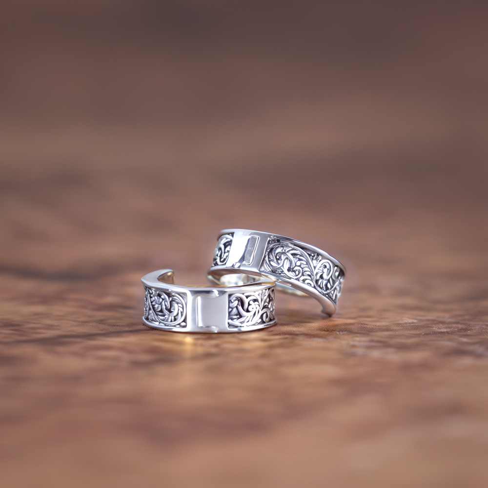 Mens Huggie Hoop Earrings - Vintage Hoops For Men - By Twistedpendant