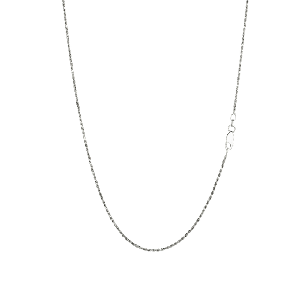 1.5mm Thin Silver Rope Chain - Mens Silver Chain | By Twistedpendant