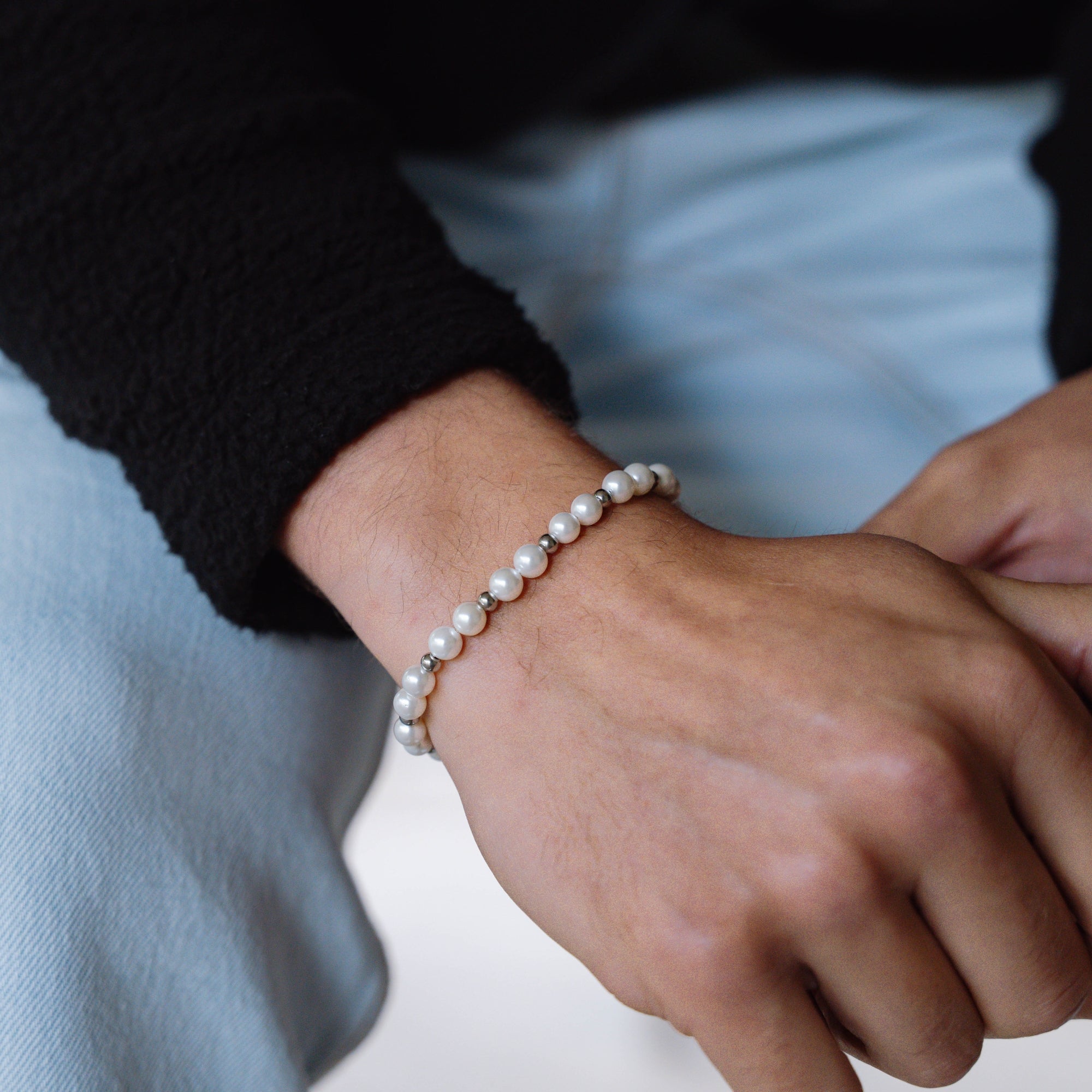 Silver Pearl Bracelet
