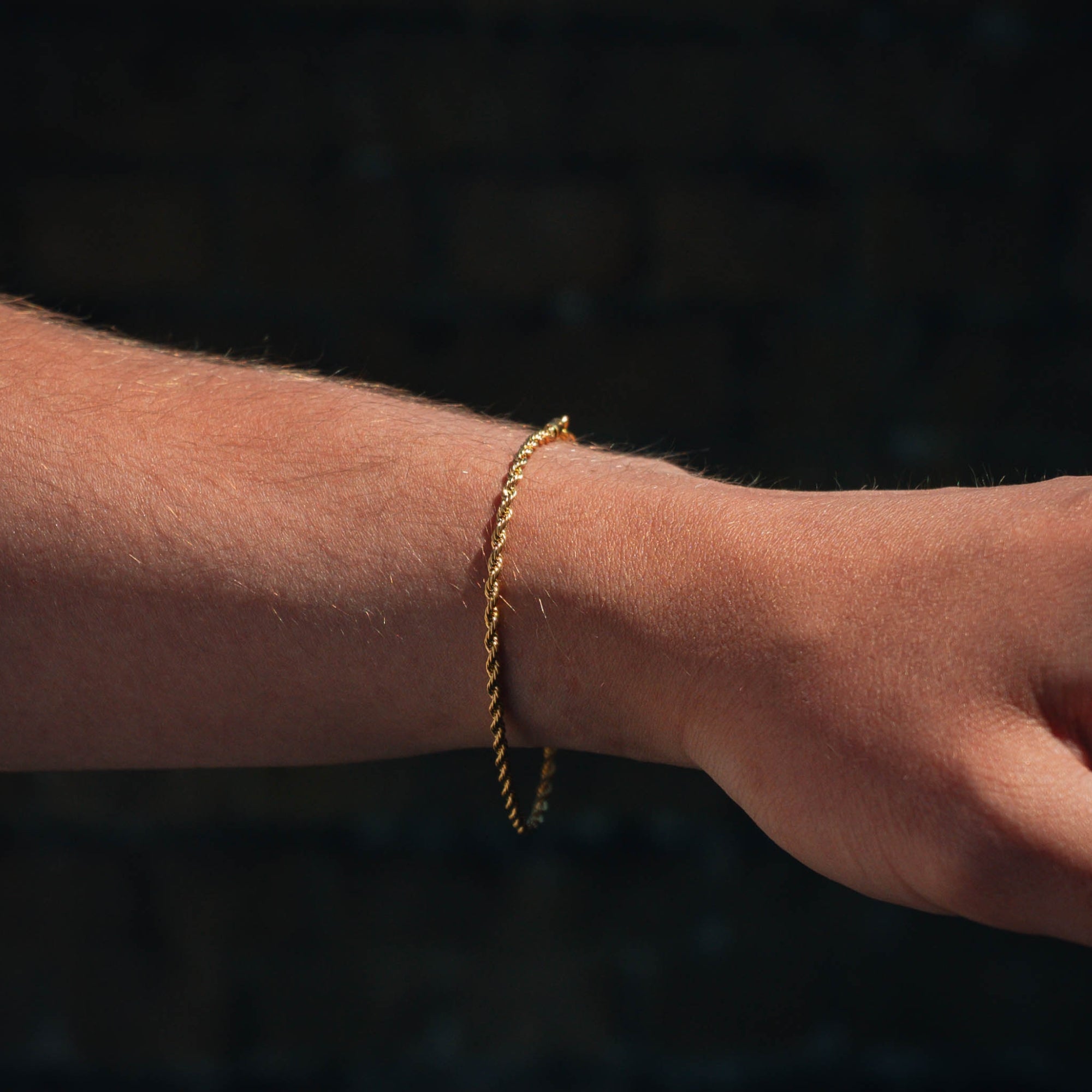 Men's Gold Rope Bracelet (2.5mm) - Gold Bracelet For Men | Twistedpendant