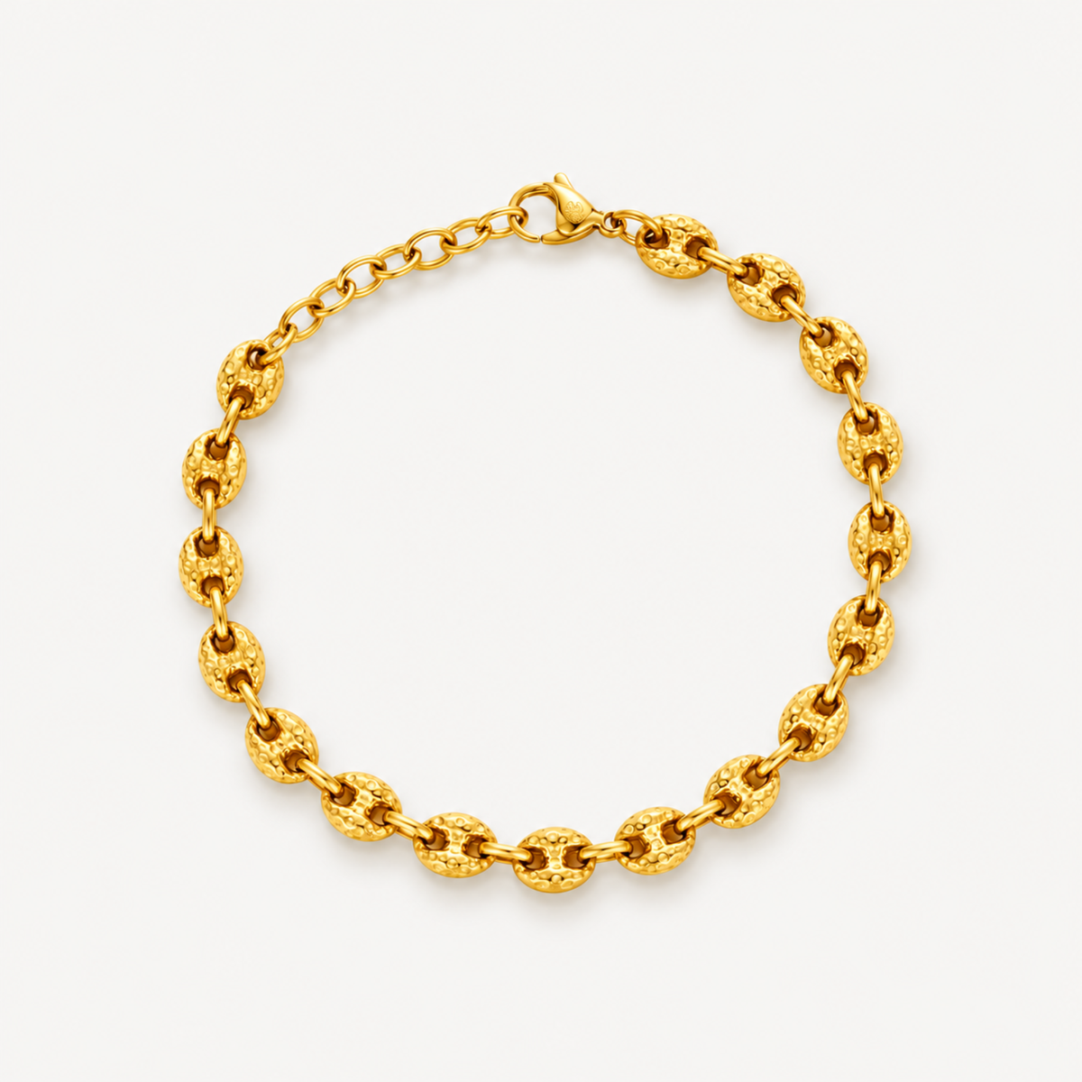 Hammered Mariner Bracelet - Gold