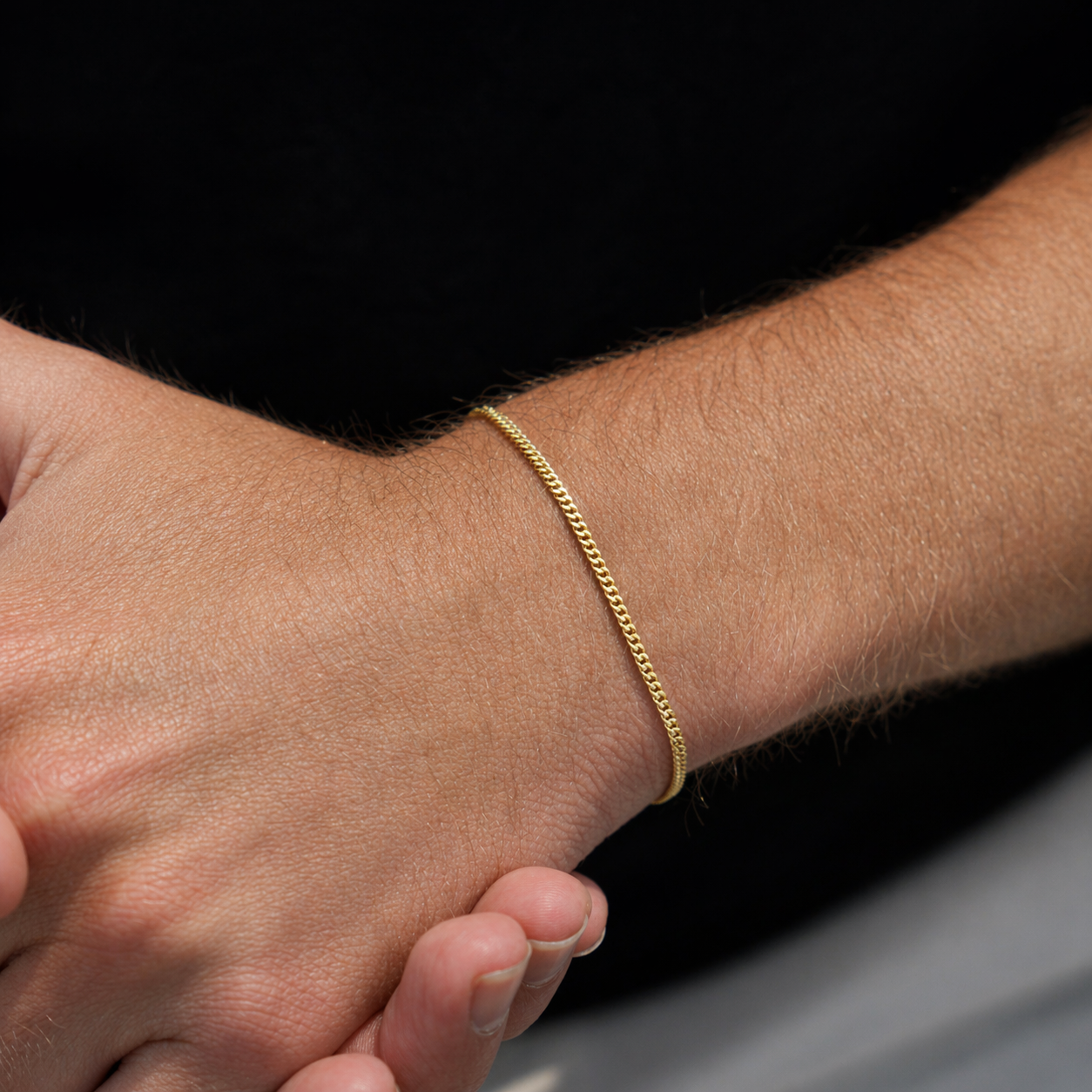 Italian 925 Gold Cuban Bracelet (2MM)