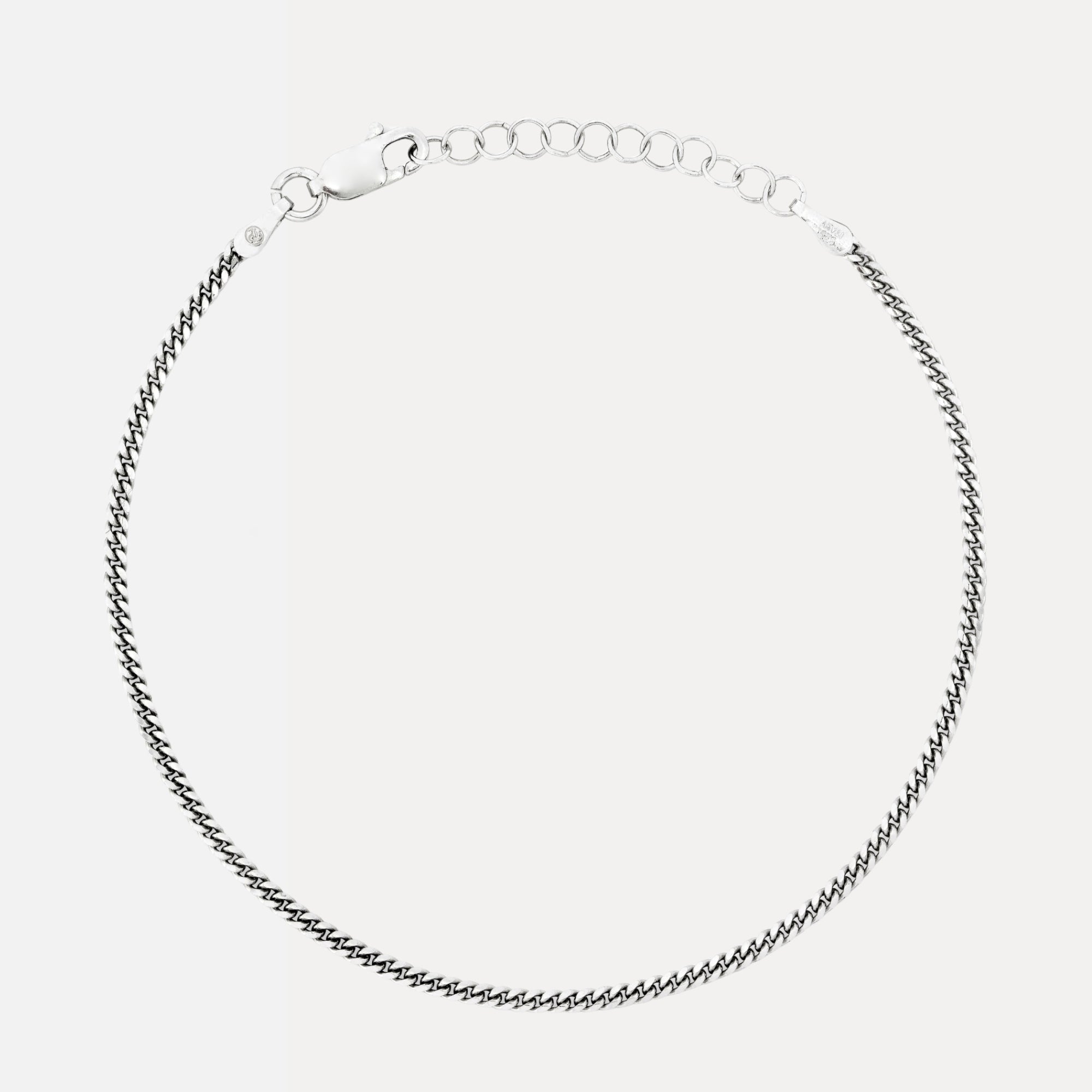 Italian 925 Silver Cuban Bracelet (2MM)