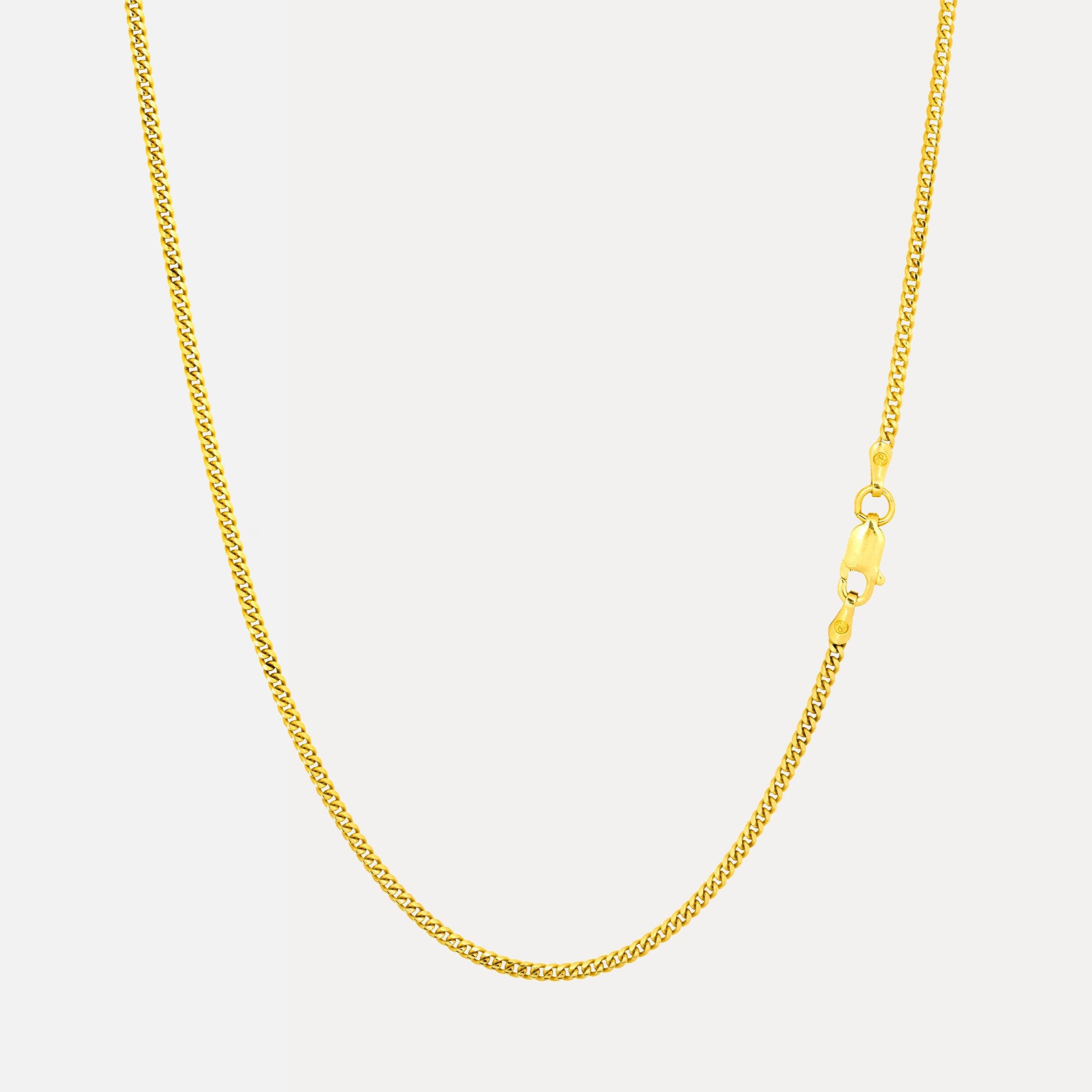 Italian 925 Gold Cuban Chain (2MM)