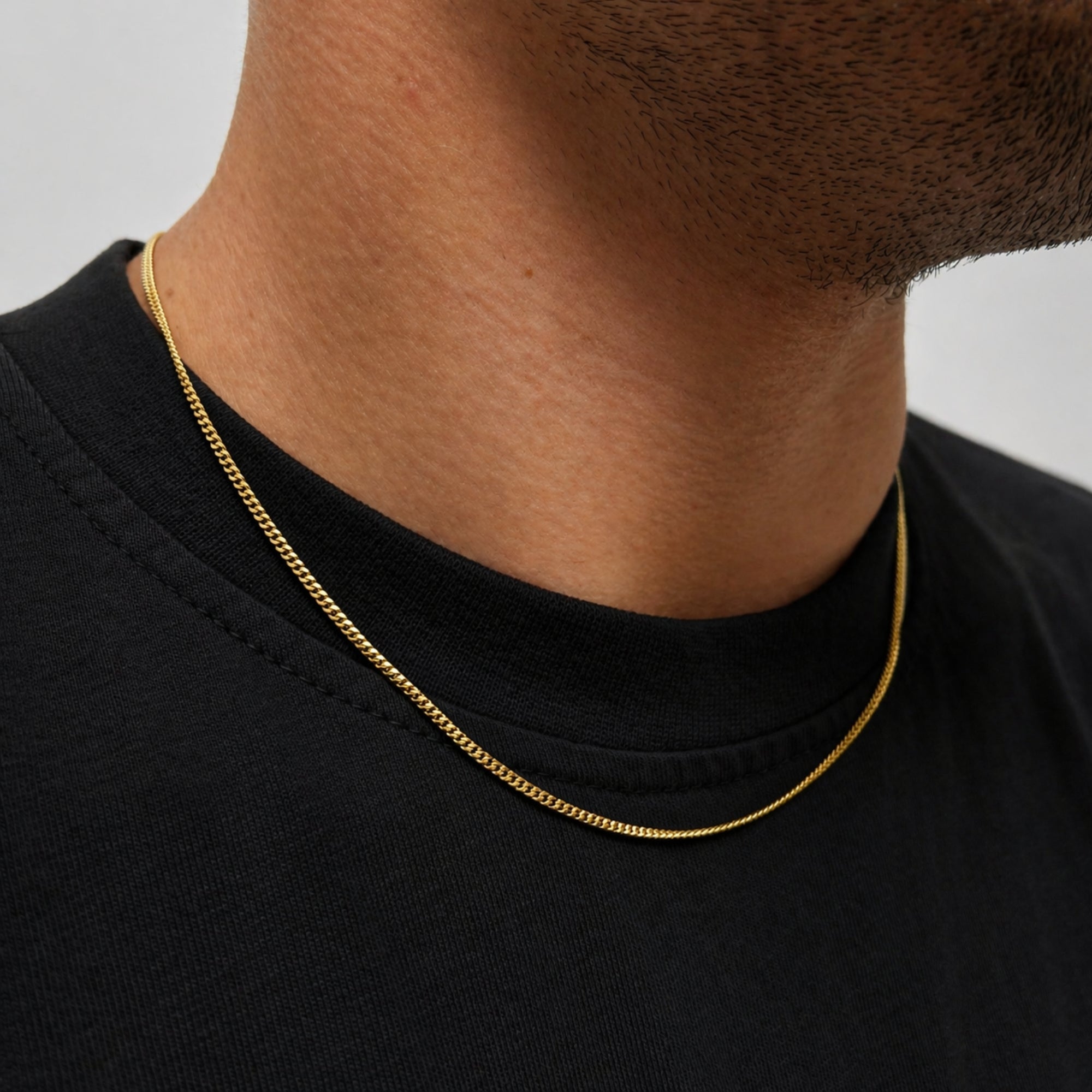 Italian 925 Cuban Set (2MM) - Gold