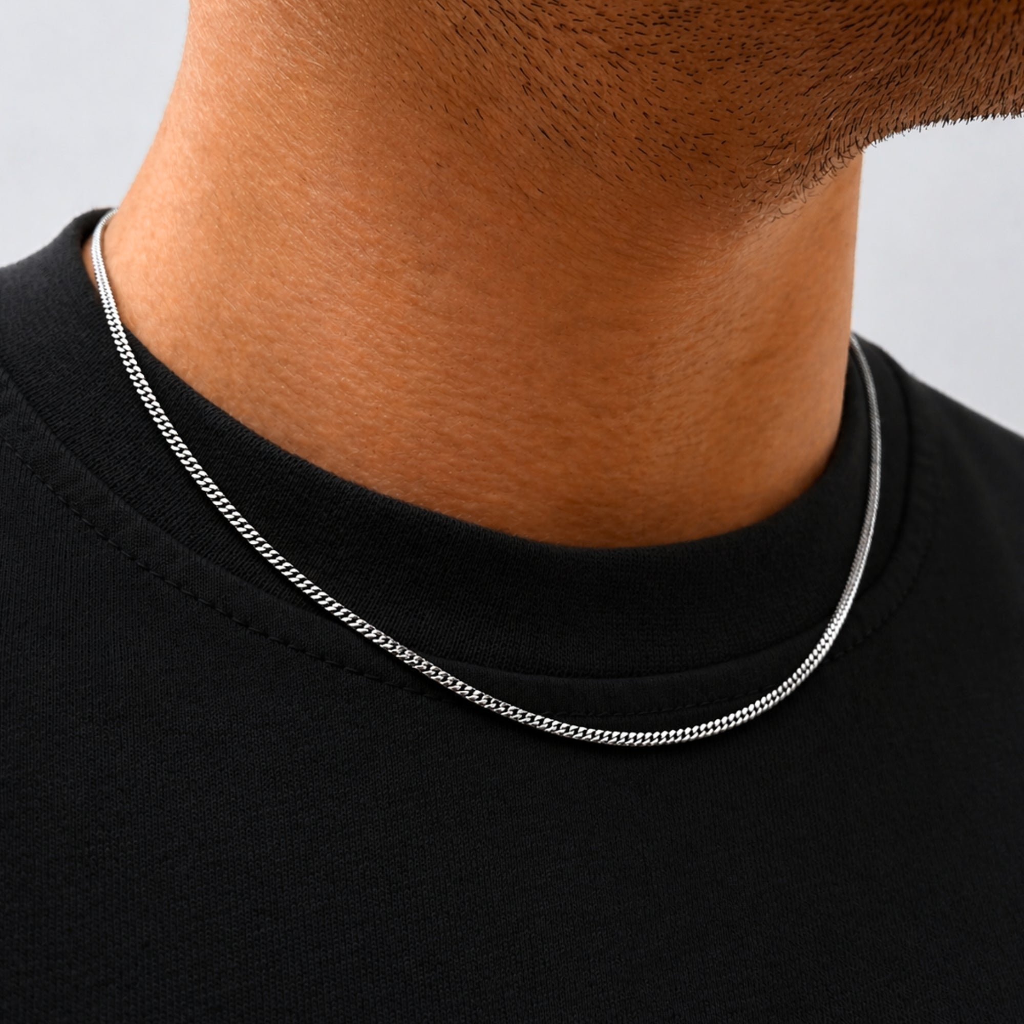 Italian 925 Cuban Set (2MM) - Silver