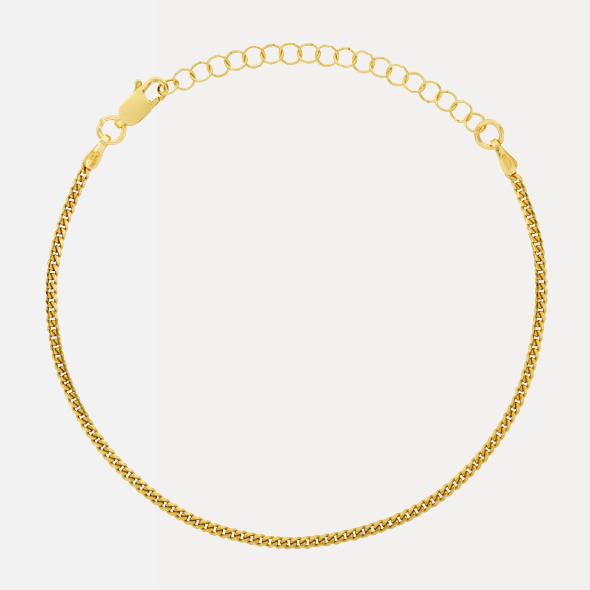 Italian 925 Gold Cuban Bracelet (2MM)
