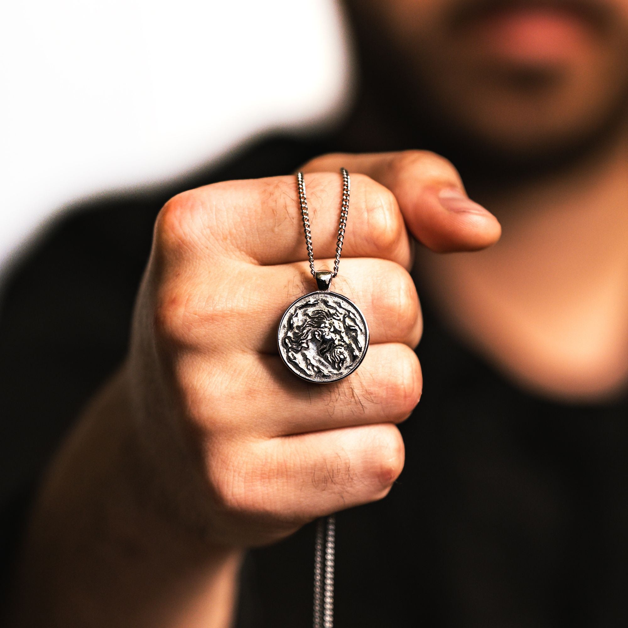 Zeus Greek God Pendant Necklace For Men - By Twistedpendant
