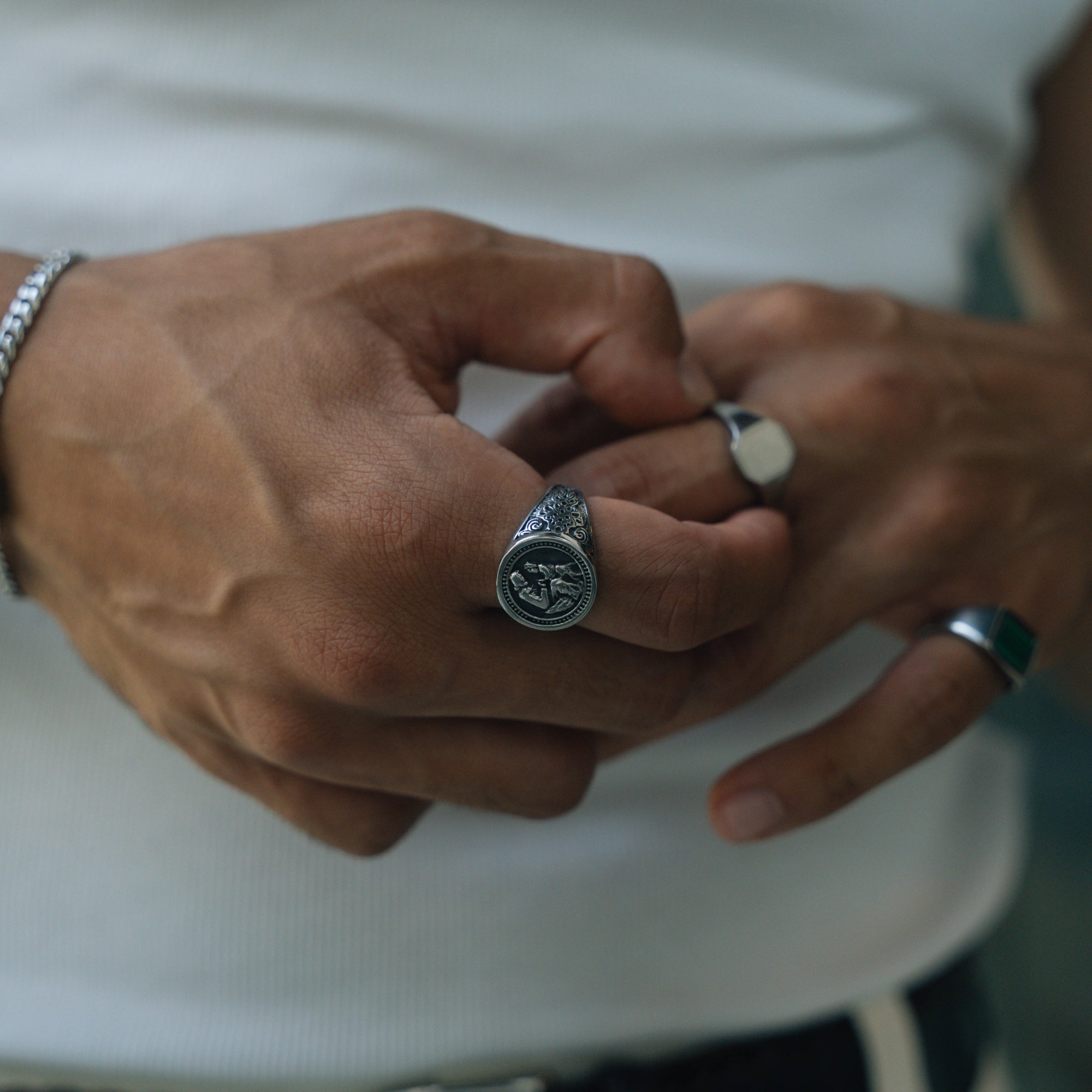 Saint Christopher Ring - Silver