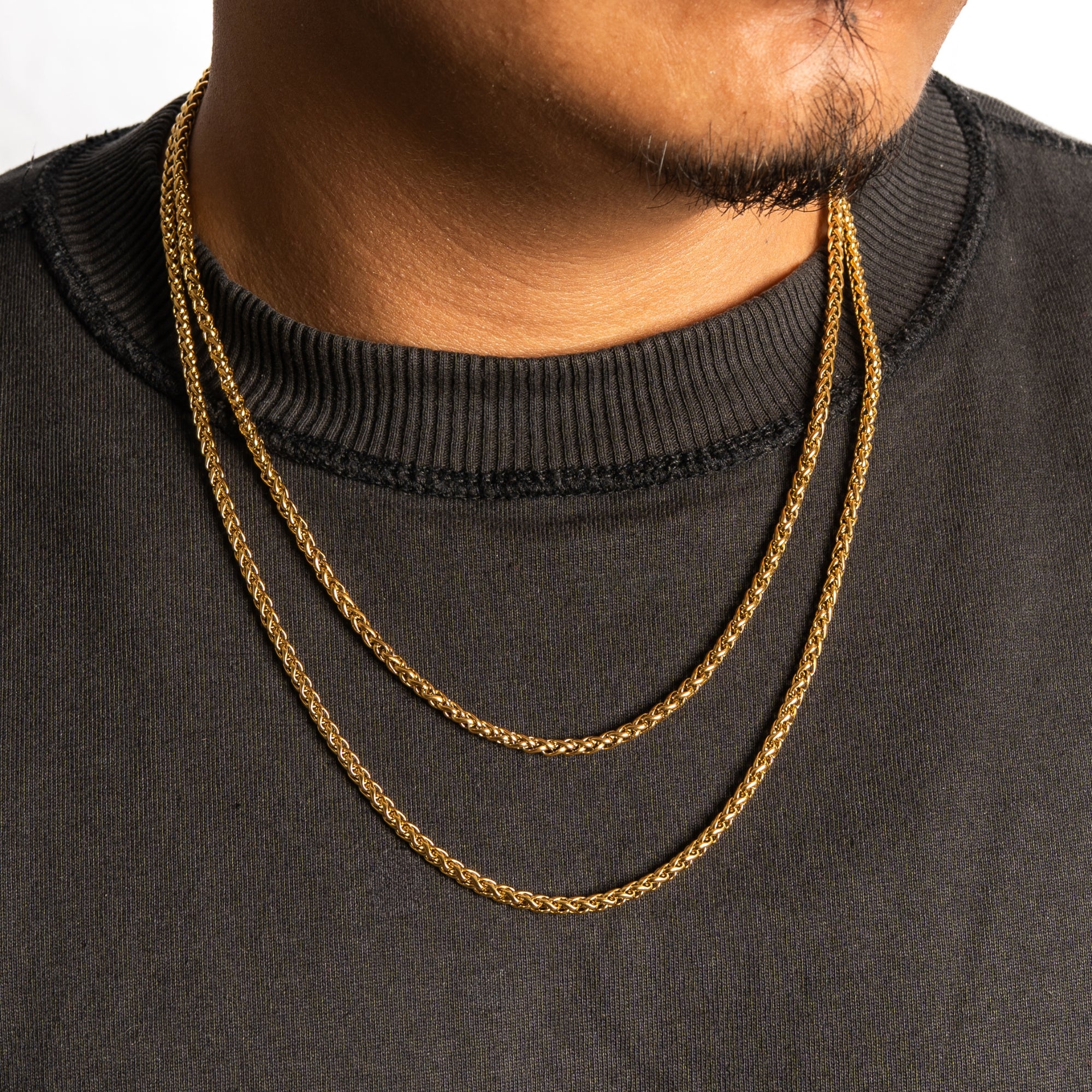 Gold Wheat Chain (3MM)