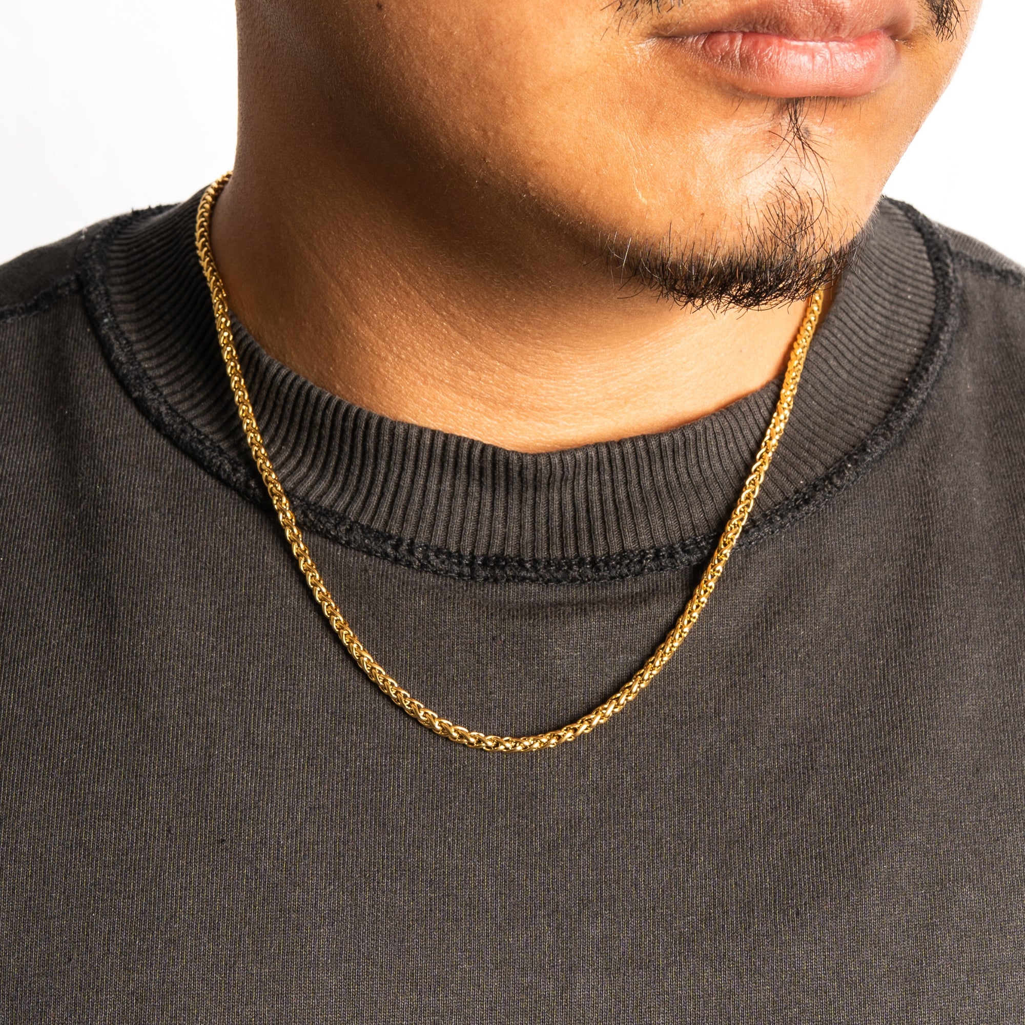 Gold Wheat Chain (3MM)