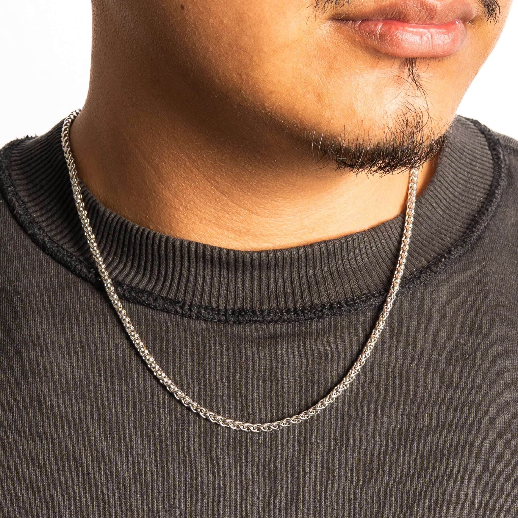 Silver Wheat Chain (3MM)