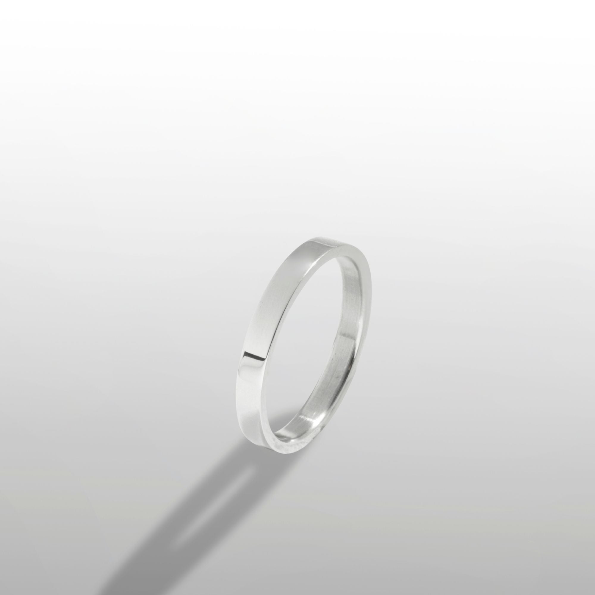 Silver Minimal Band Ring - Minimalist Styled Rings For Men | By Twistedpendant