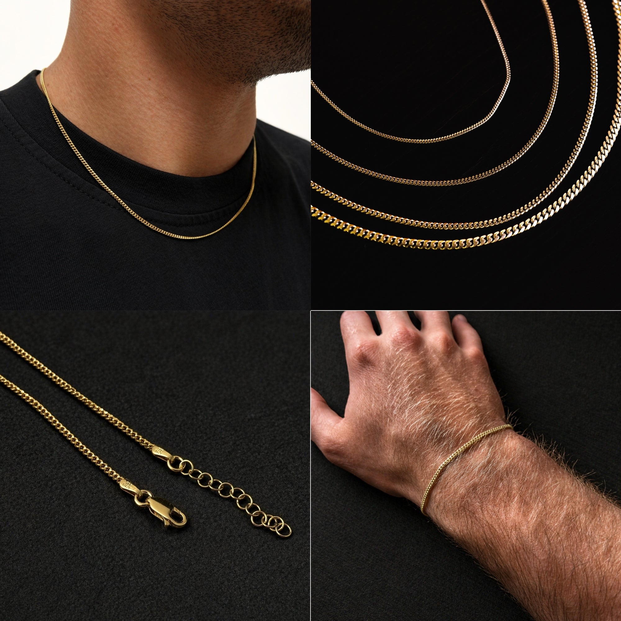 Italian 925 Gold Cuban Bracelet (2MM)