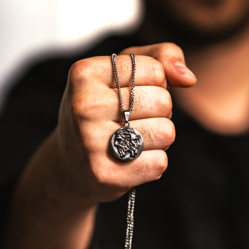 Janus Pendant | Greek God Necklace For Men – By TwistedPendant