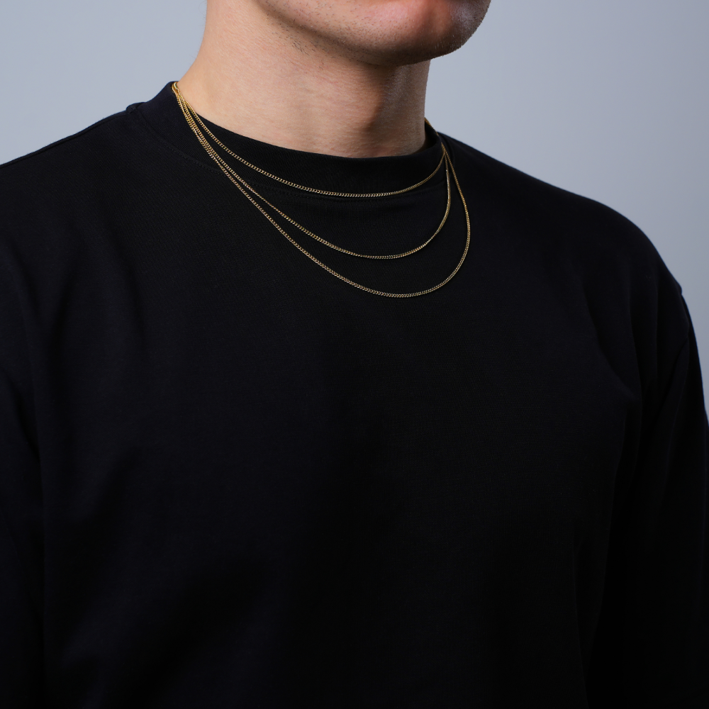 18K Gold Connell Chain (2MM) - Men's Thin Gold Chain | Twistedpendant