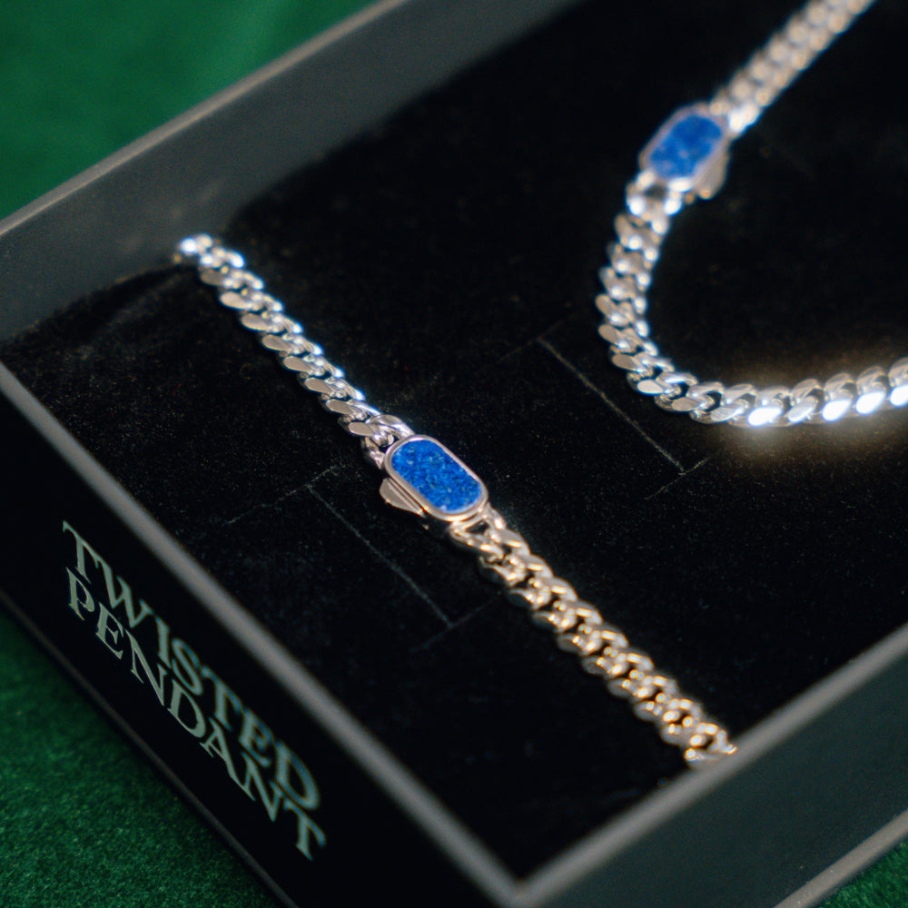 Lapis Cuban Set - Silver