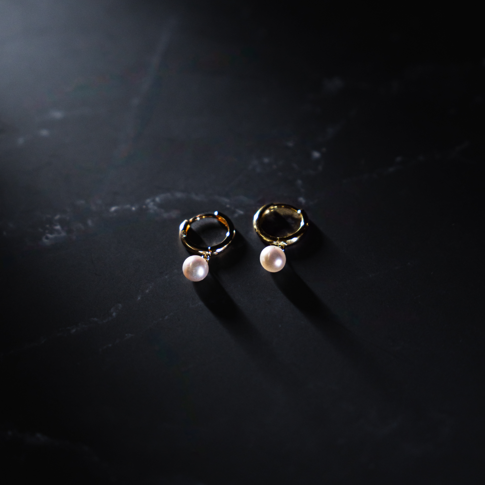 Mens Earrings - Pearl Dangle Earrings For Men By Twistedpendant