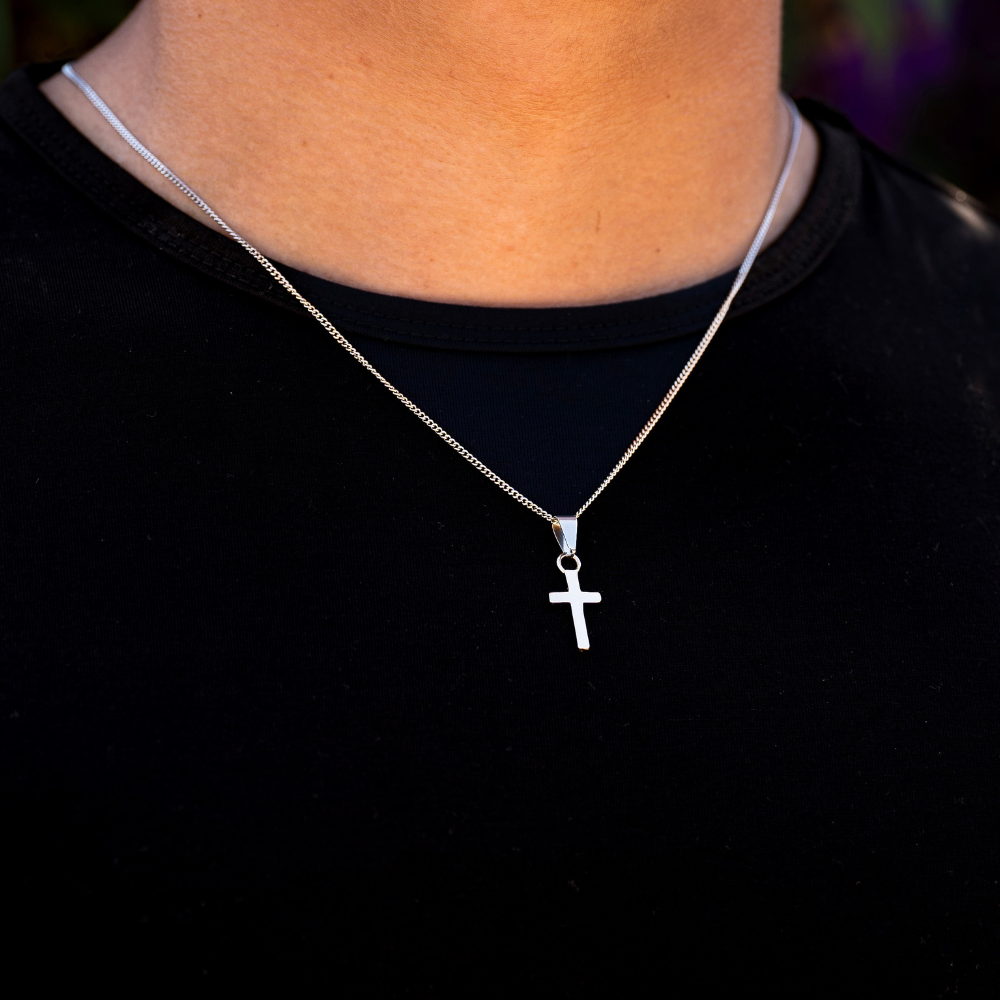 Mens Gold Cross Pendant - Mens Gold Necklaces | Twistedpendant