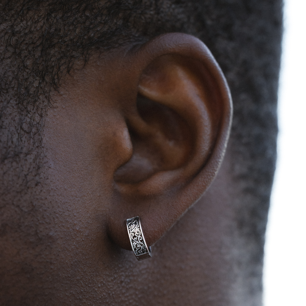 Mens Huggie Hoop Earrings - Vintage Hoops For Men - By Twistedpendant