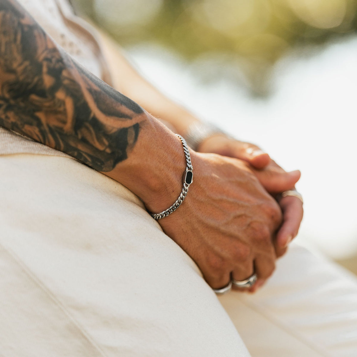 Cuban Bracelet Stack (Silver)