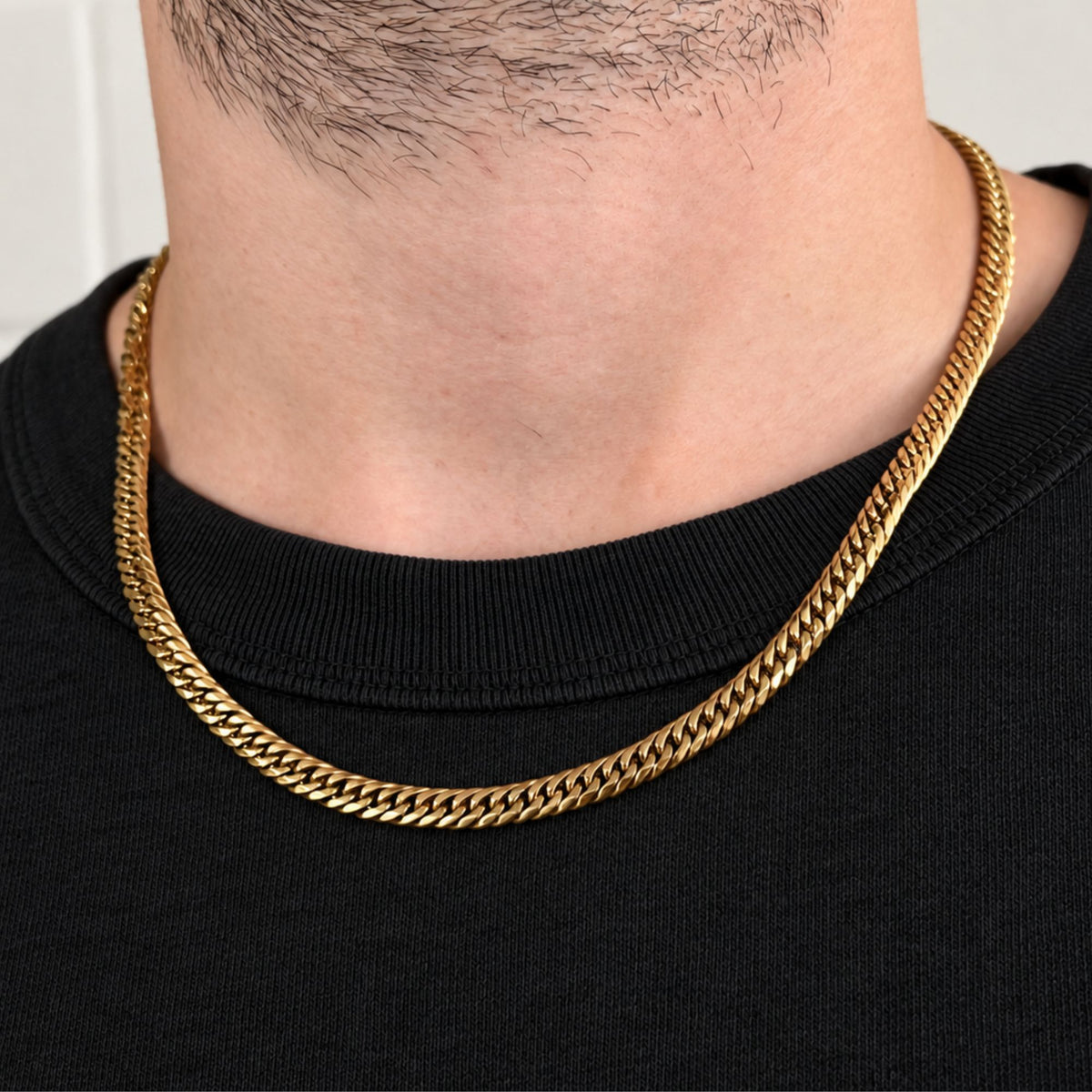 Gold Flat Cuban Chain (6MM)