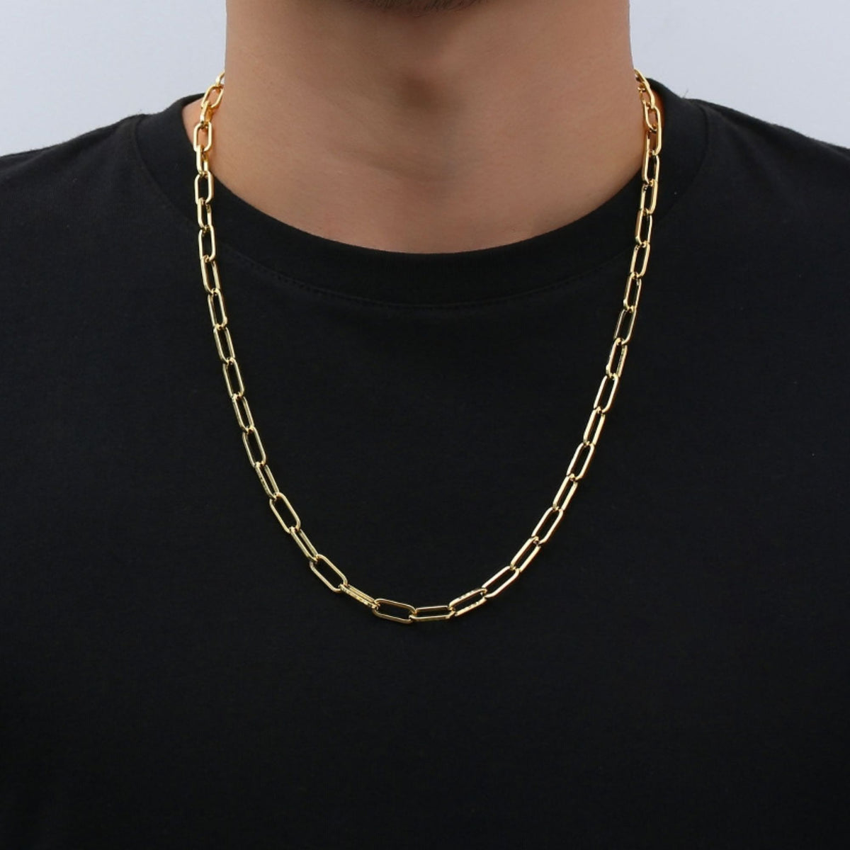 Gold Paperclip Chain (6MM)