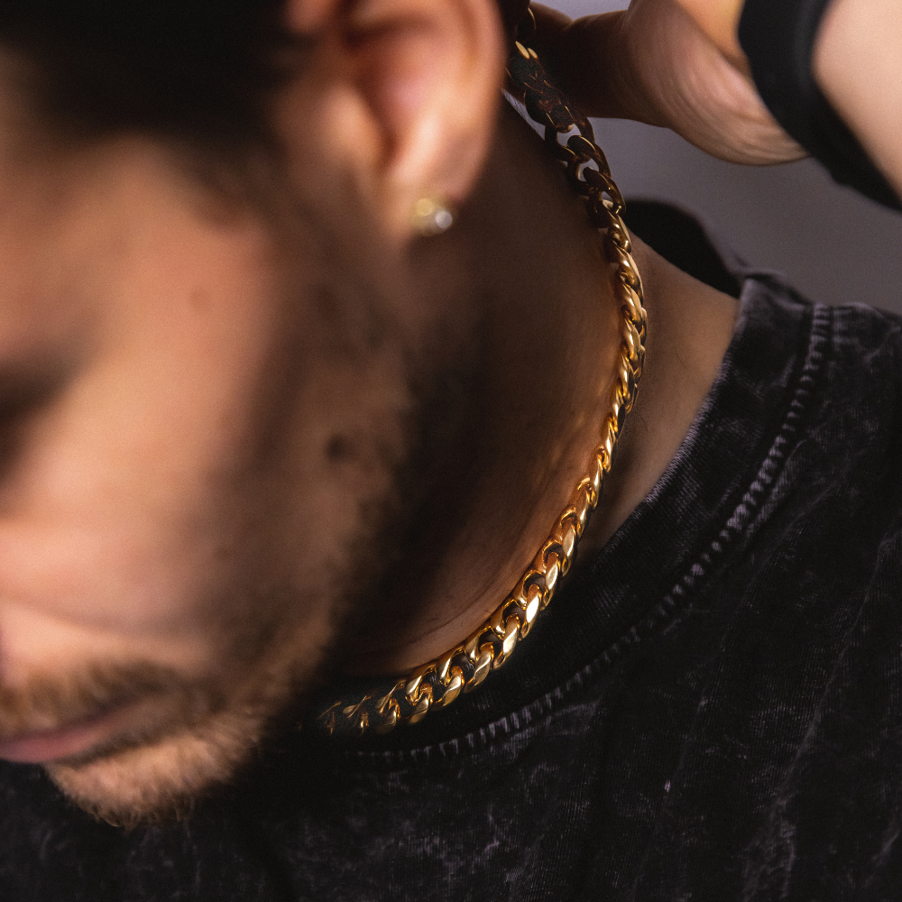 Chunky Gold Cuban Chain (10MM) - Mens Gold Chain | Twistedpendant