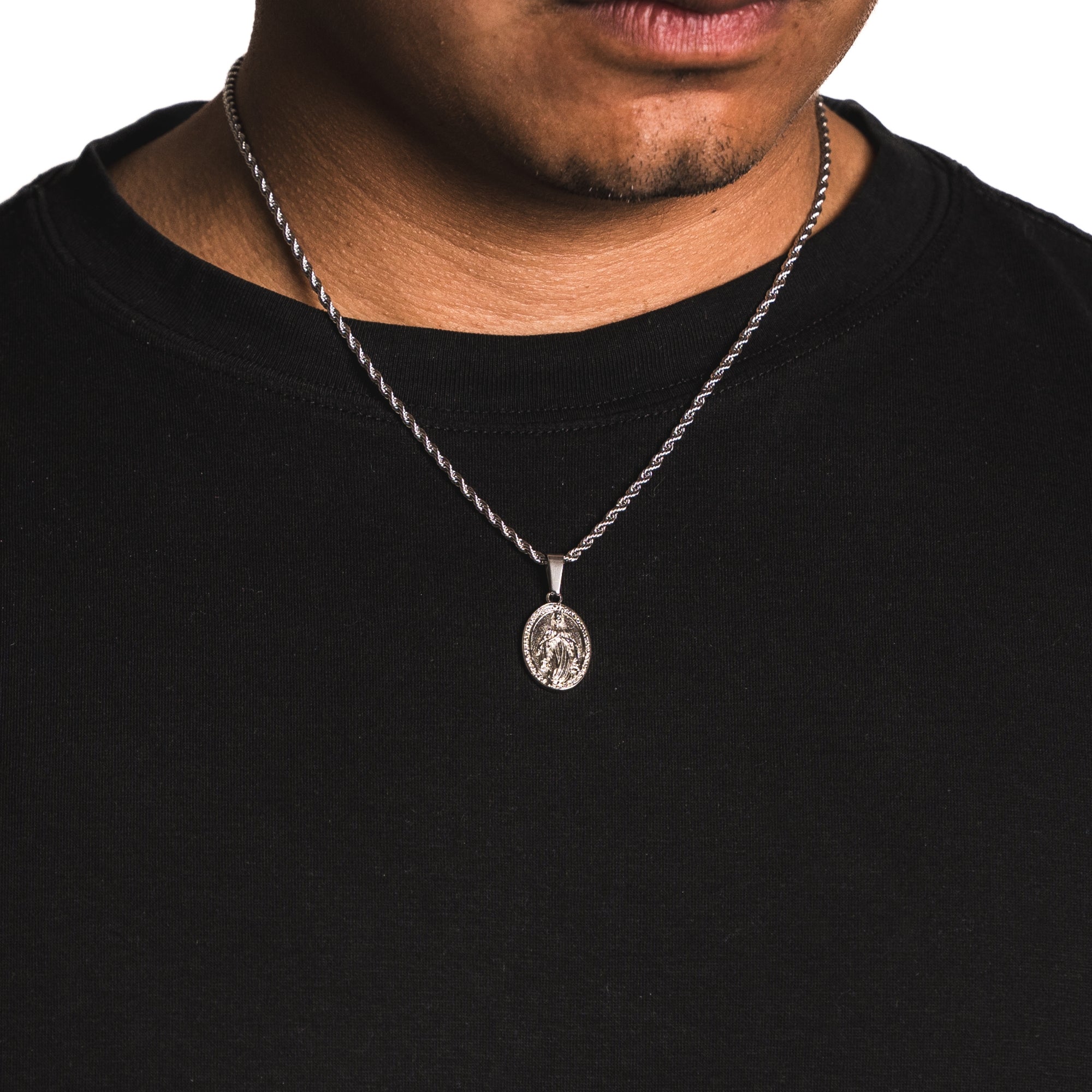 Virgin Mary - Silver (Large)