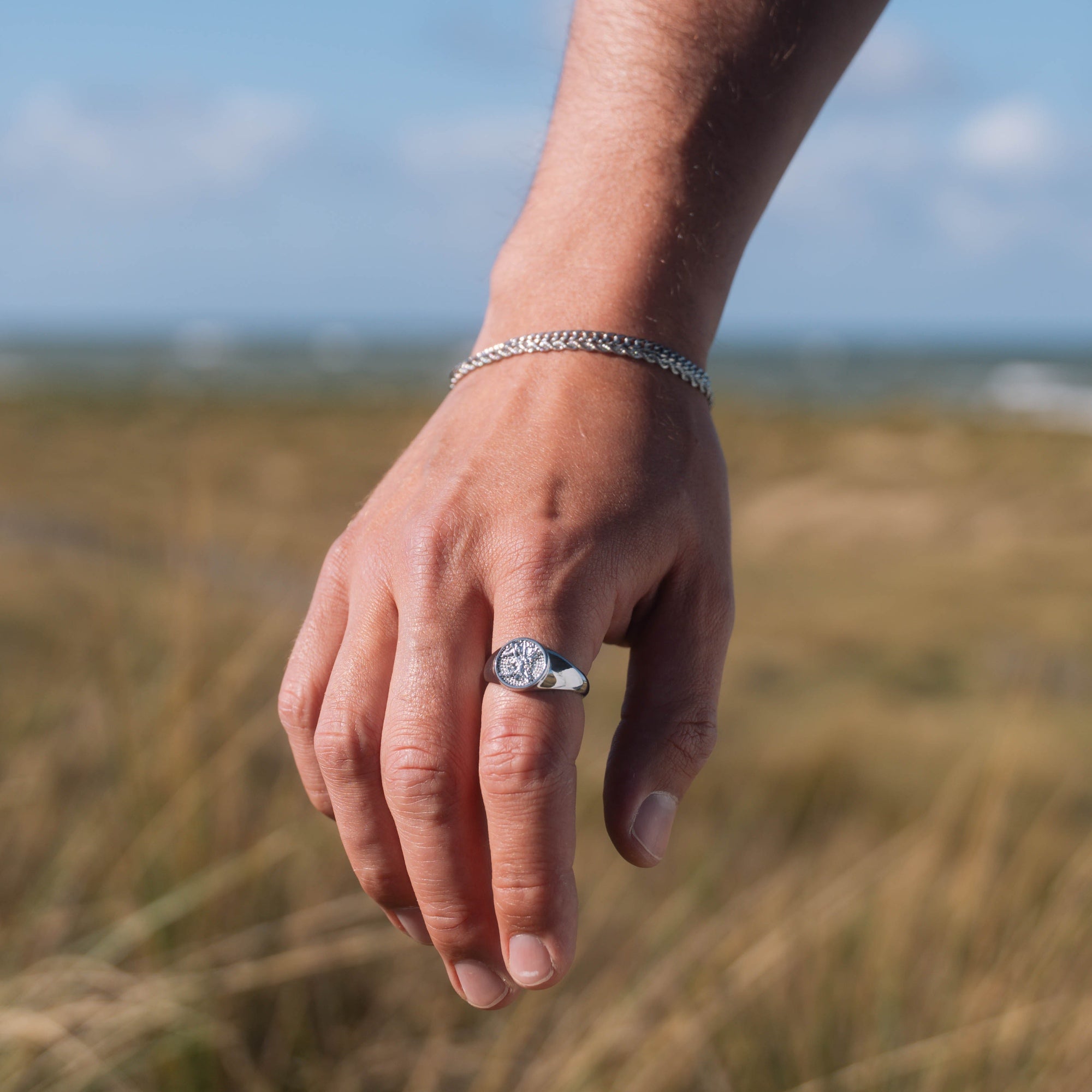 Saint Michael Sovereign Ring - Mens Ring - By Twistedpendant