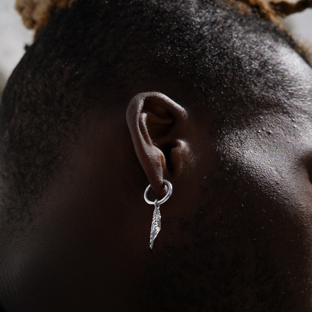 925 Silver Wing Mens | Dangle Earring - Twistedpendant
