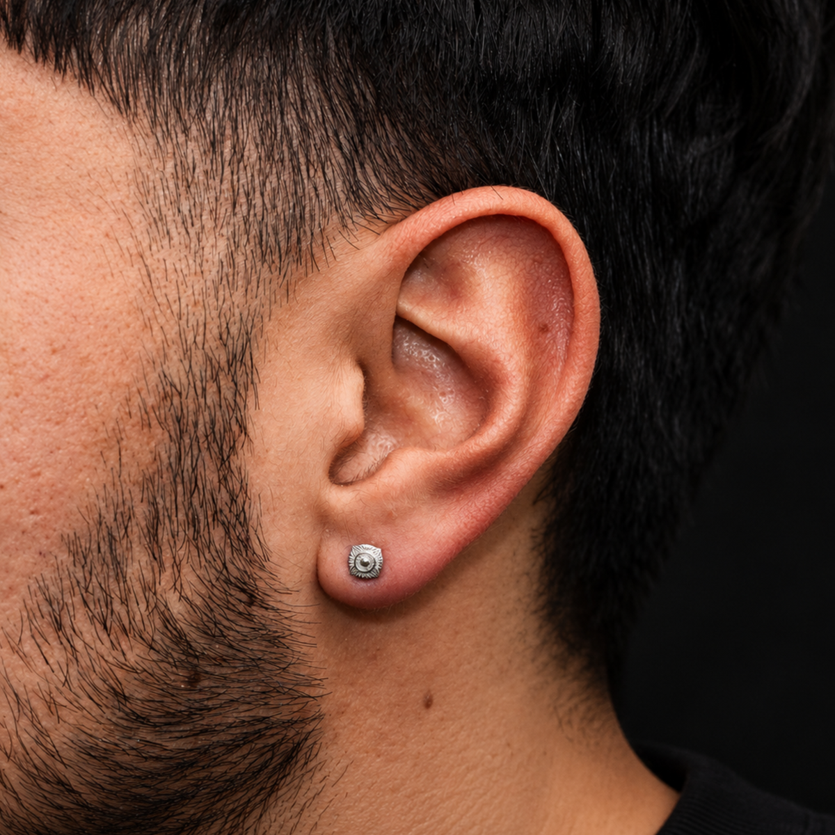 Compass Stud (Silver)