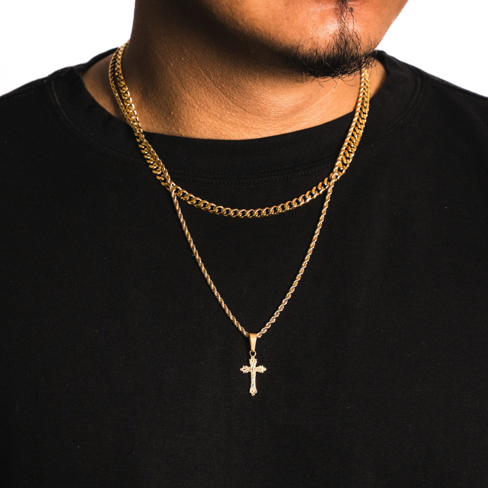 Micro Vintage Cross Set (Silver)