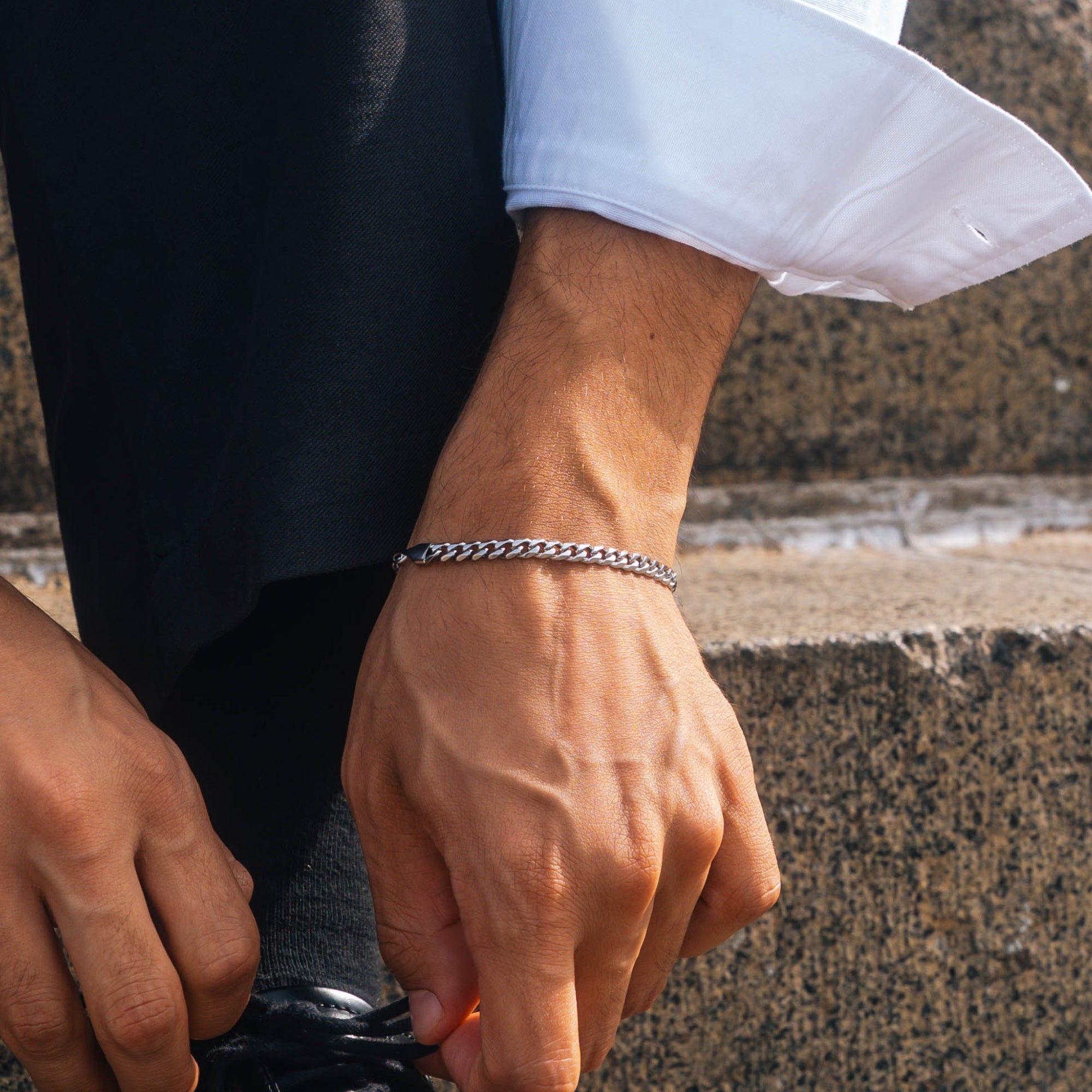 Silver Cuban Bracelet (5MM)