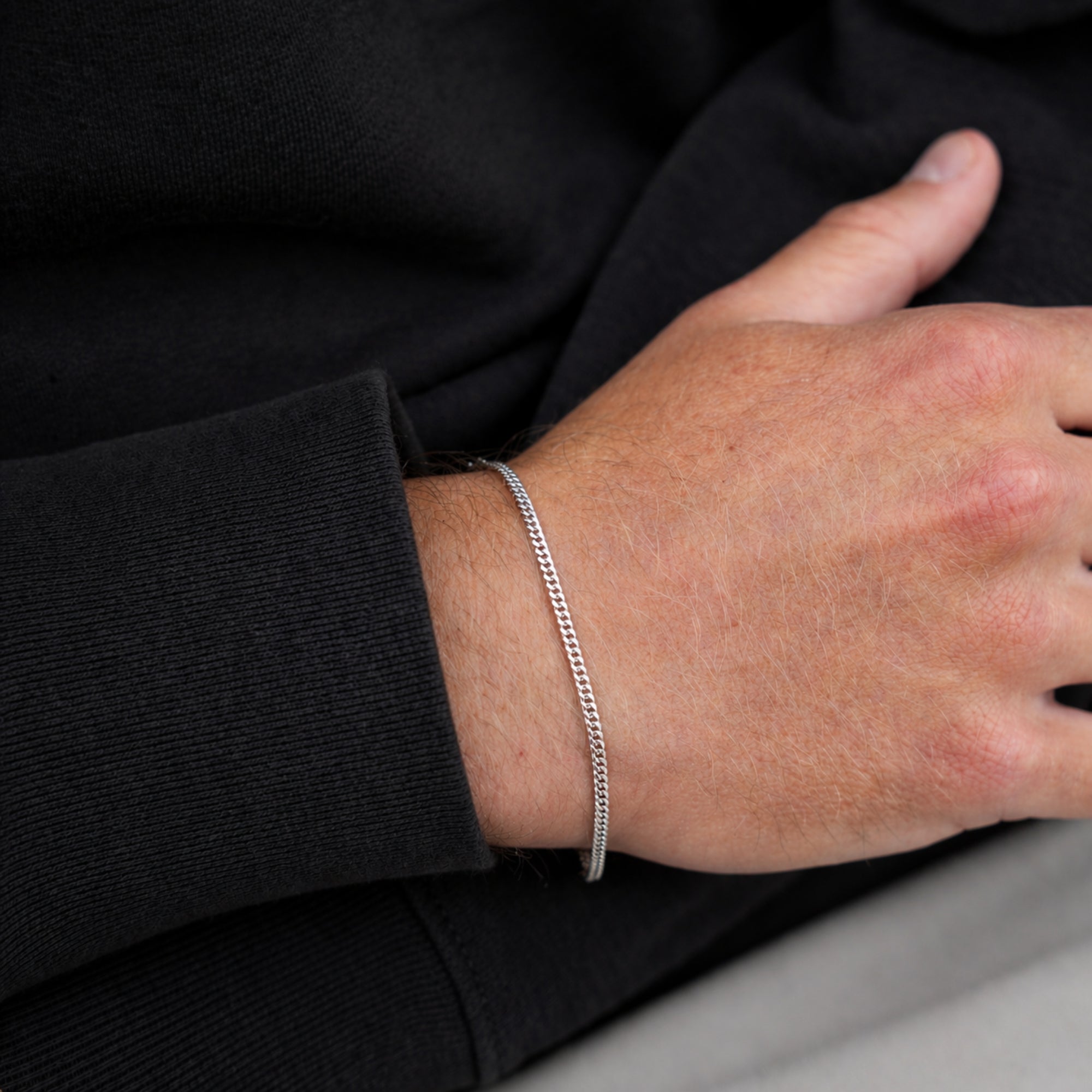 Italian 925 Silver Cuban Bracelet (2MM)