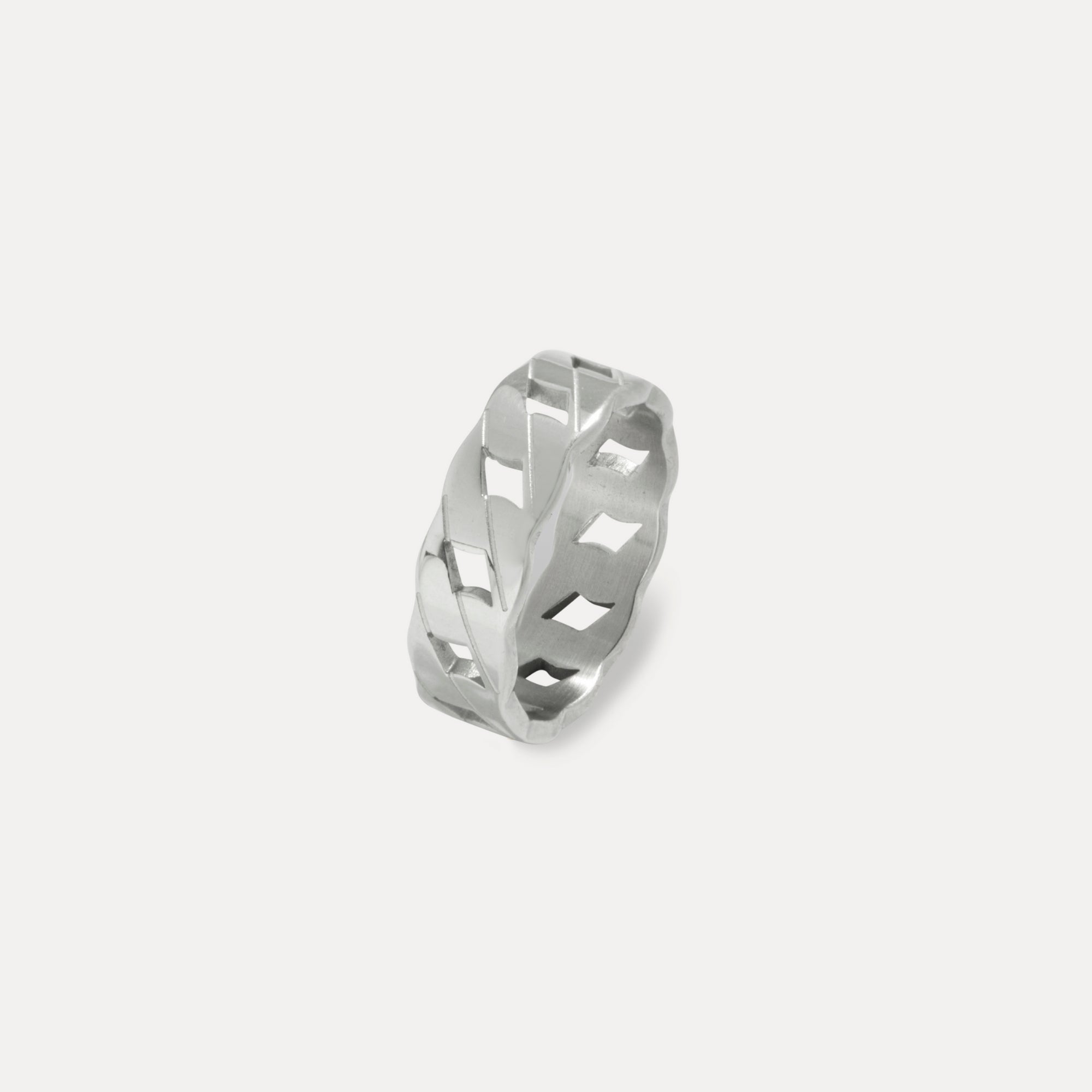 Cuban Ring - Silver | Buy Mens Rings In Silver - By Twistedpendant