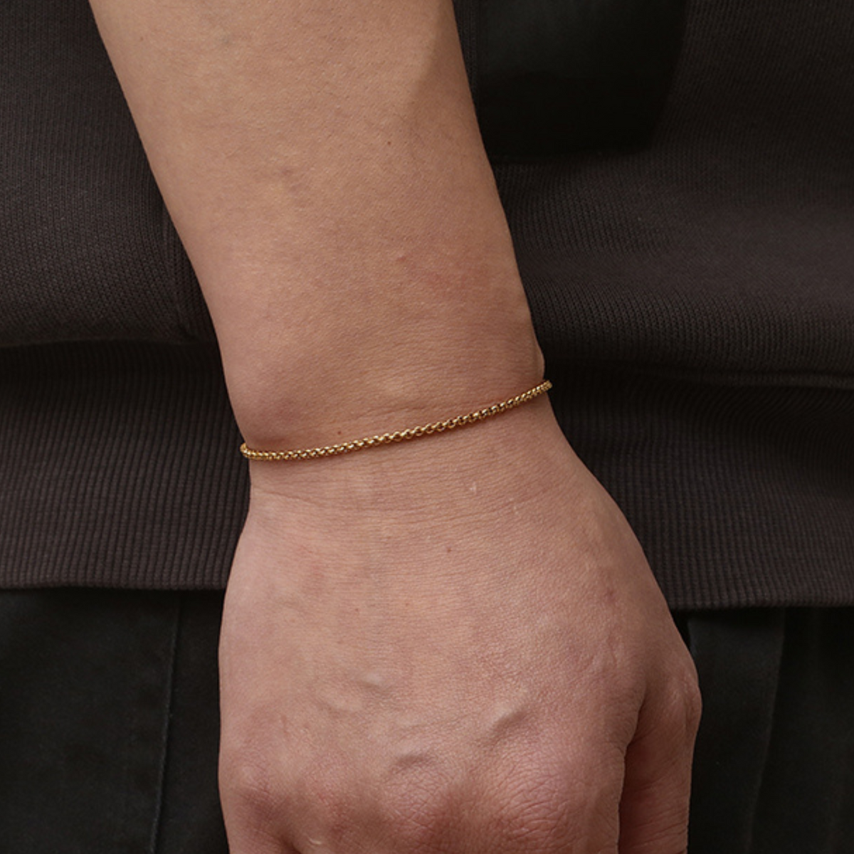 Gold Belcher Bracelet (2MM)