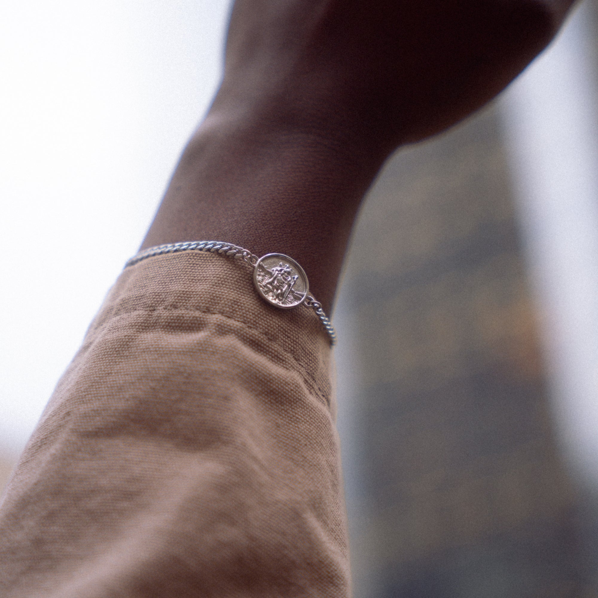 St Christopher Bracelet - Silver