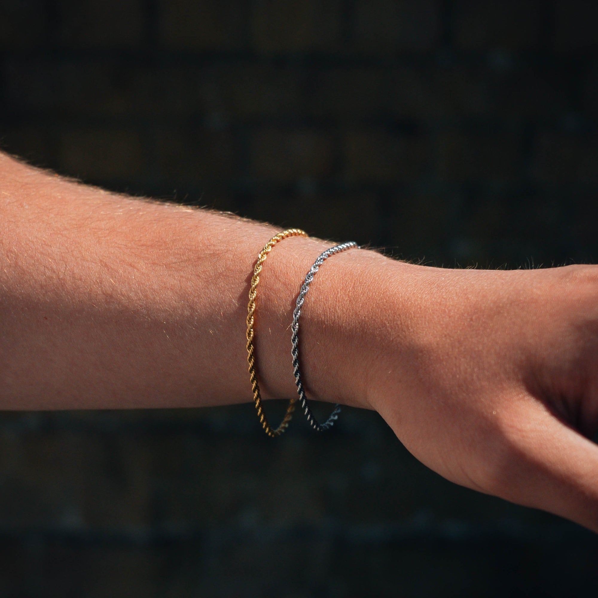 Men's Gold Rope Bracelet (2.5mm) - Gold Bracelet For Men | Twistedpendant