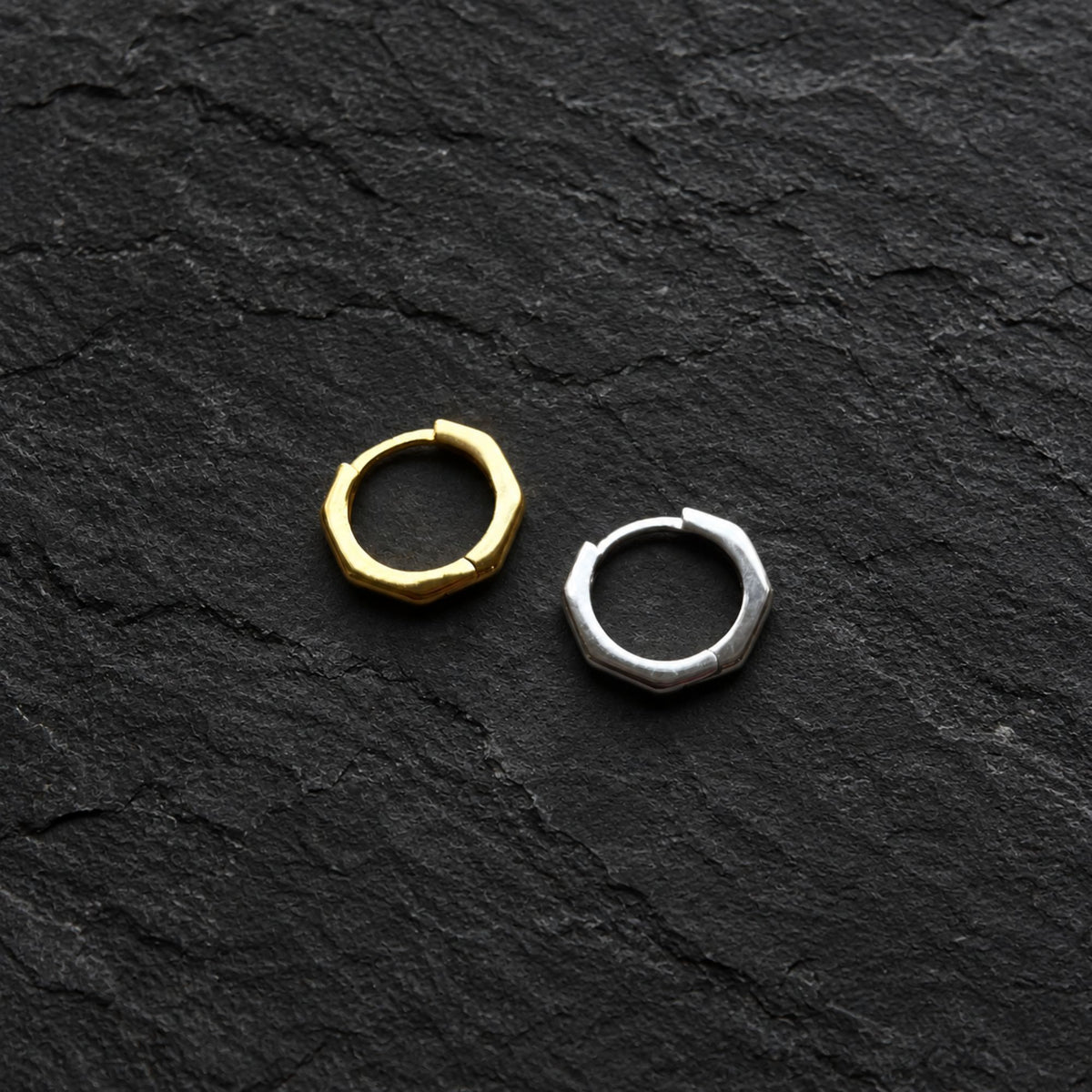 Octagon Hoop - Silver